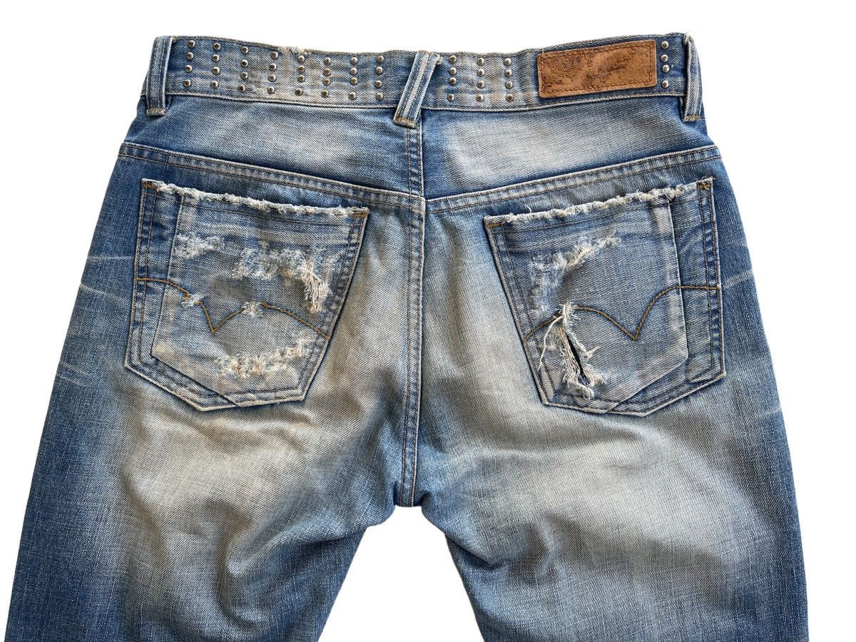 Japanese Brand Japanese Distressed Rusty Studded Denim Jeans Size US 31 - 5 Thumbnail