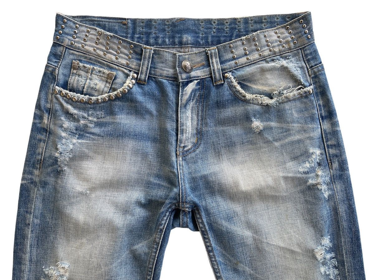 Japanese Brand Japanese Distressed Rusty Studded Denim Jeans Size US 31 - 6 Thumbnail