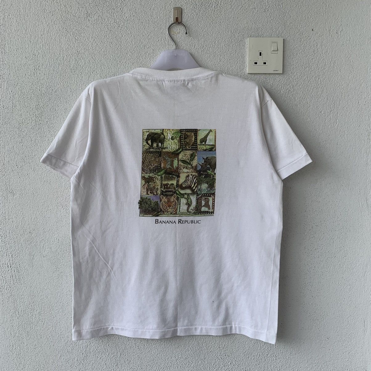 Banana Republic × Vintage BANANA REPUBLIC t shirt spell out animal design Size US M / EU 48-50 / 2 - 1 Thumbnail