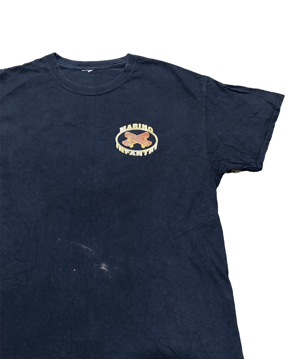 Marino Infantry Vtg Marino Infantry Heavy Printed Skates Spellout Tshirt Size US L / EU 52-54 / 3 - 2 Thumbnail
