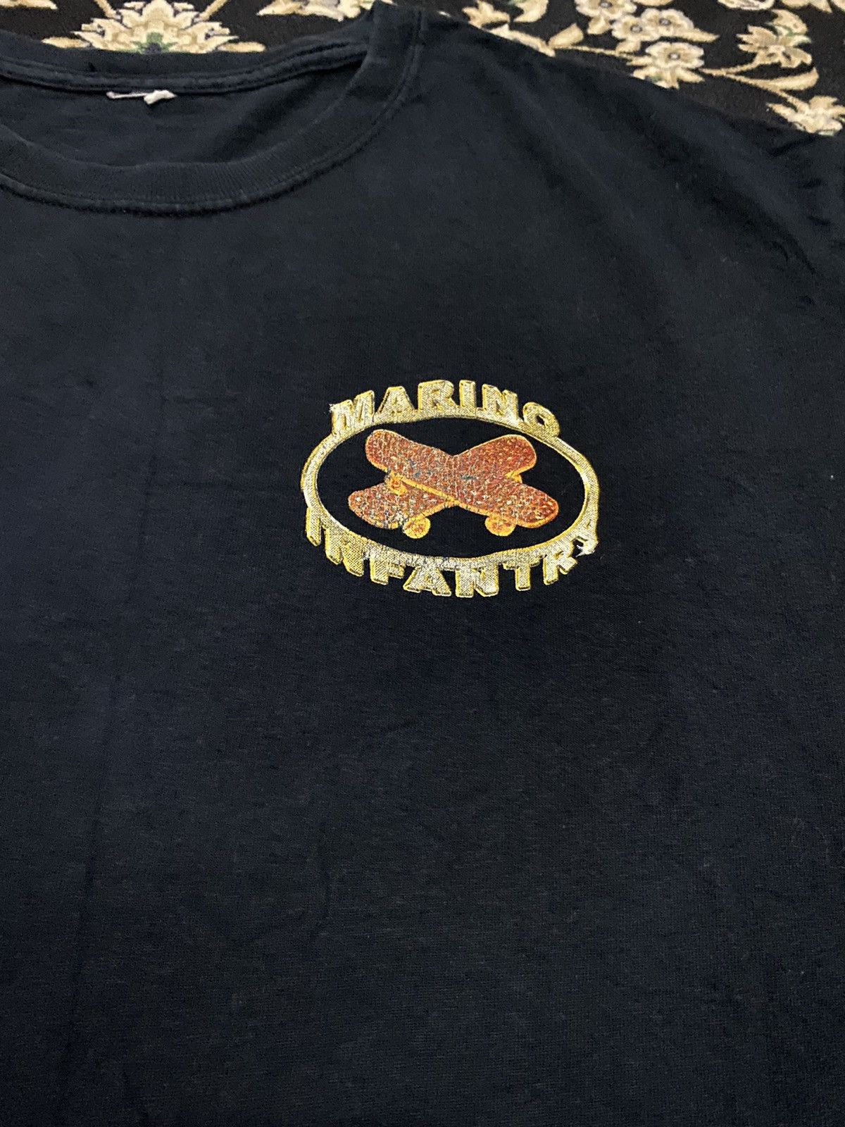 Marino Infantry Vtg Marino Infantry Heavy Printed Skates Spellout Tshirt Size US L / EU 52-54 / 3 - 4 Thumbnail