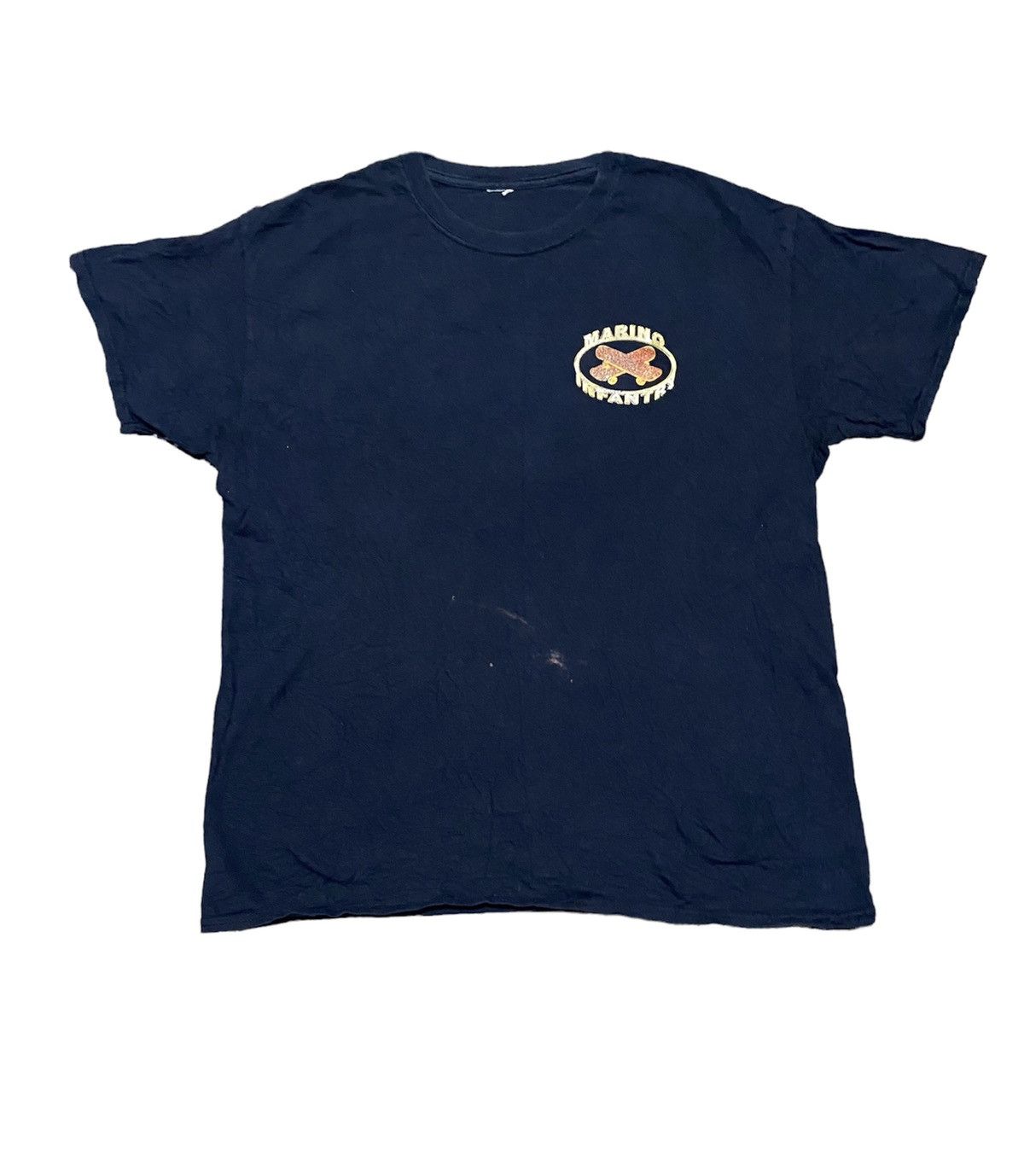 Marino Infantry Vtg Marino Infantry Heavy Printed Skates Spellout Tshirt Size US L / EU 52-54 / 3 - 3 Thumbnail