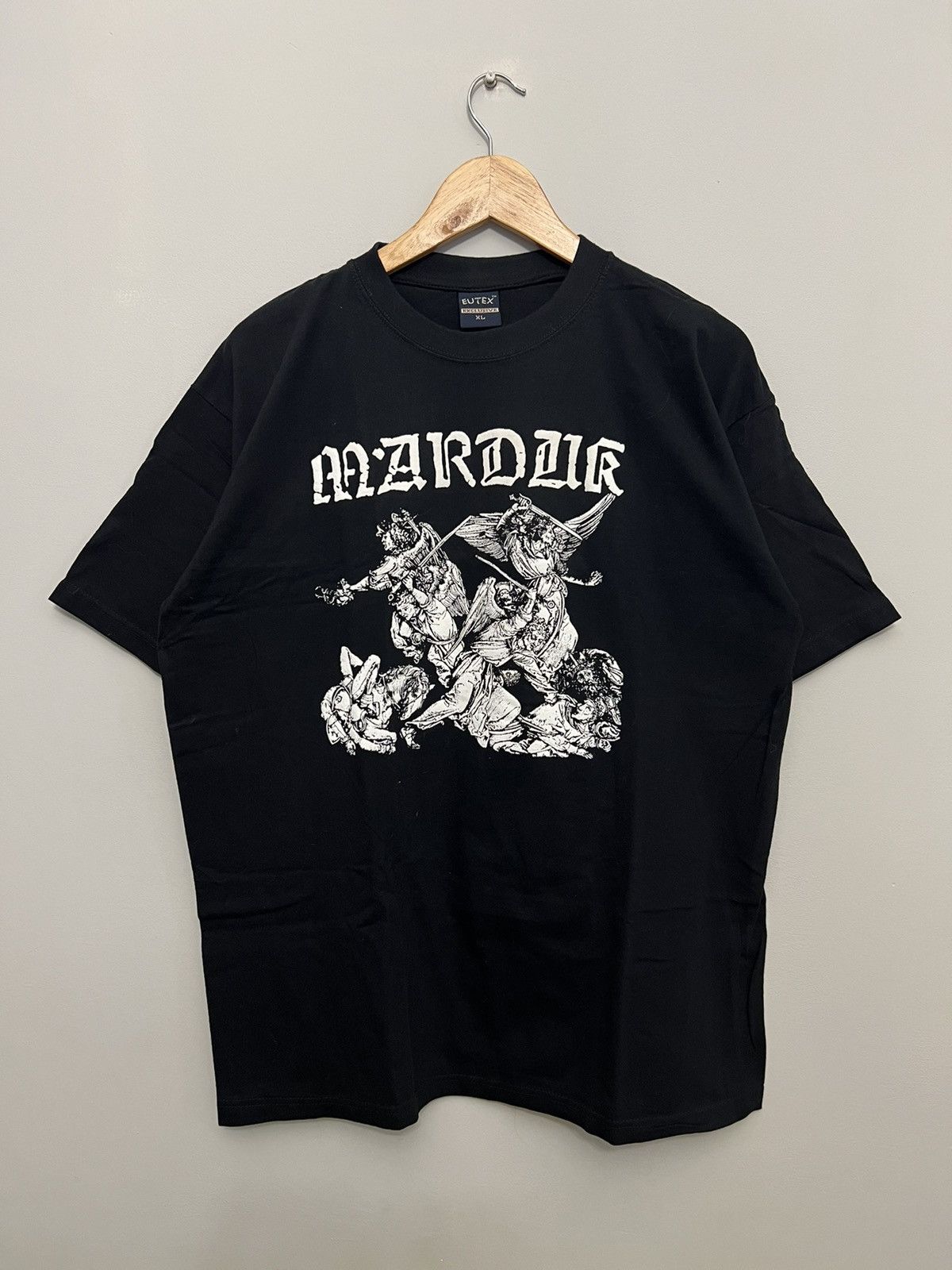 Band Tees Rare 90s Marduk Vintage Black Metal Band Tshirt Size US XL / EU 56 / 4 - 1 Thumbnail
