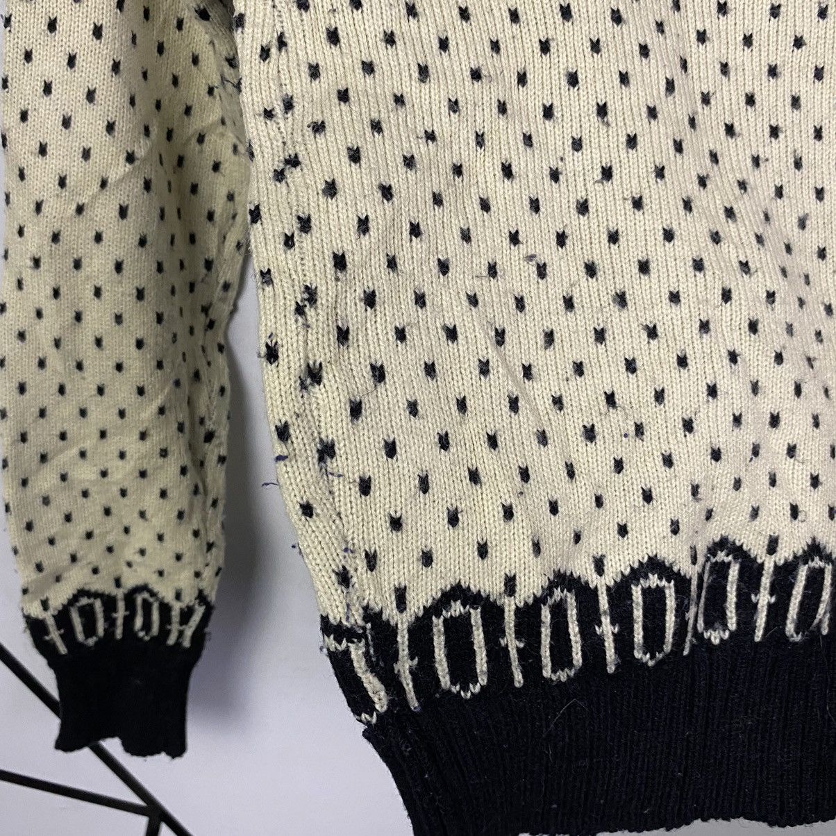 Aran Isles Knitwear × Japanese Brand × Vintage Vintage Create JapaneseBrand Native Knitwear Sweater Jumper Size XS / US 0-2 / IT 36-38 - 7 Thumbnail