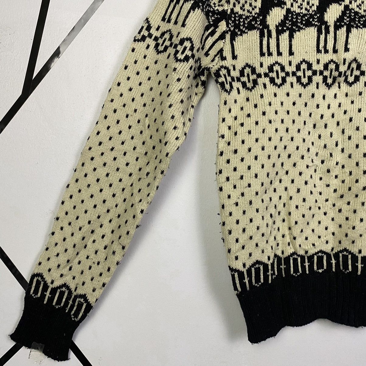 Aran Isles Knitwear × Japanese Brand × Vintage Vintage Create JapaneseBrand Native Knitwear Sweater Jumper Size XS / US 0-2 / IT 36-38 - 3 Thumbnail