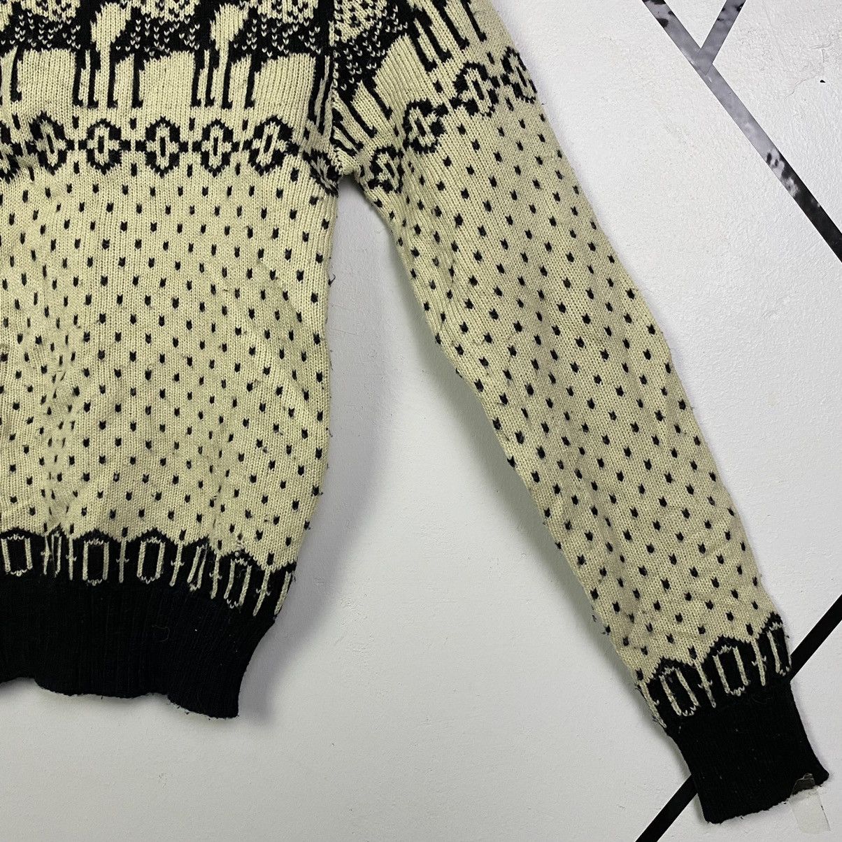 Aran Isles Knitwear × Japanese Brand × Vintage Vintage Create JapaneseBrand Native Knitwear Sweater Jumper Size XS / US 0-2 / IT 36-38 - 4 Thumbnail
