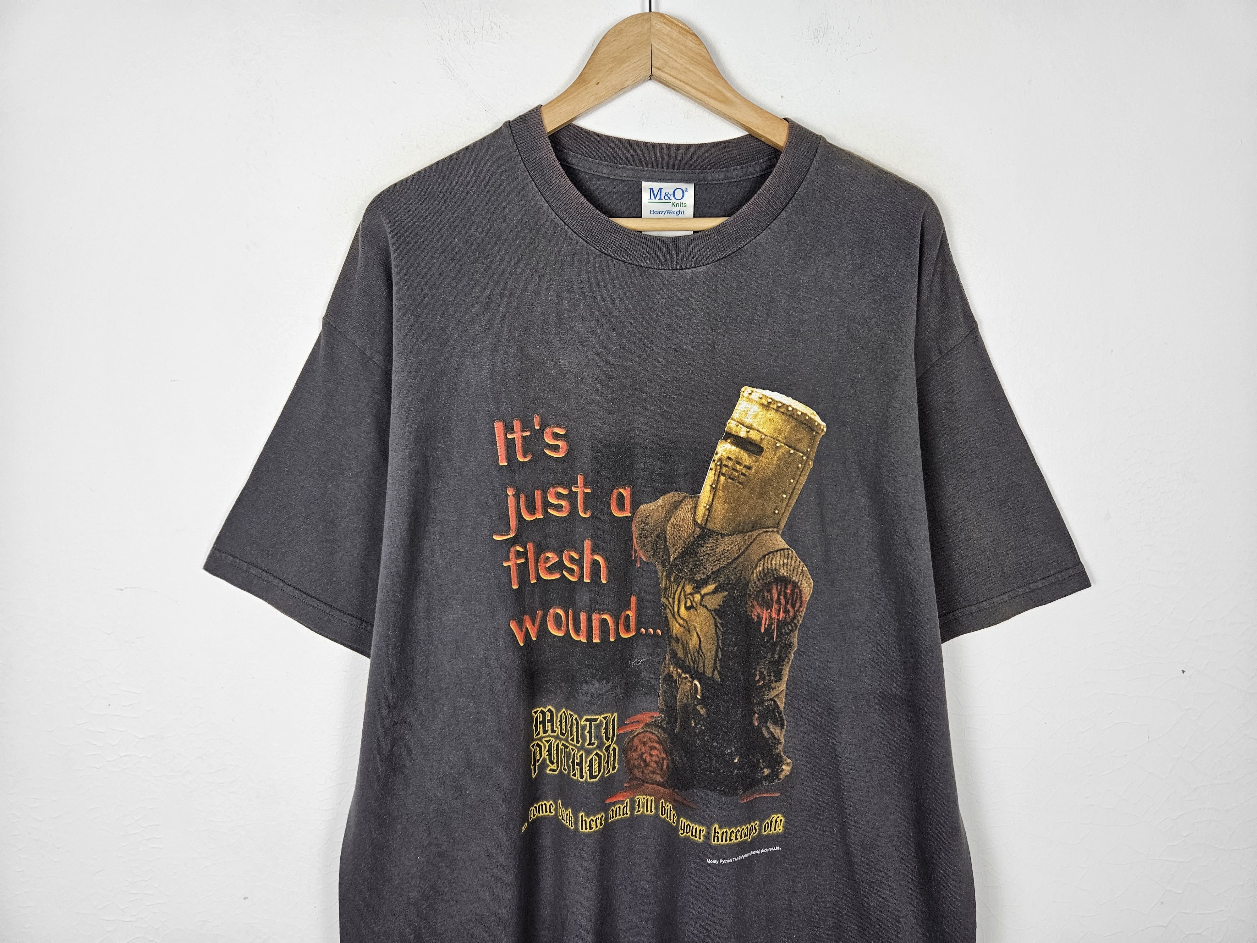 Vintage Vintage Monty Python The Holy Grail Cult Movie Tshirt Size US XL / EU 56 / 4 - 2 Thumbnail
