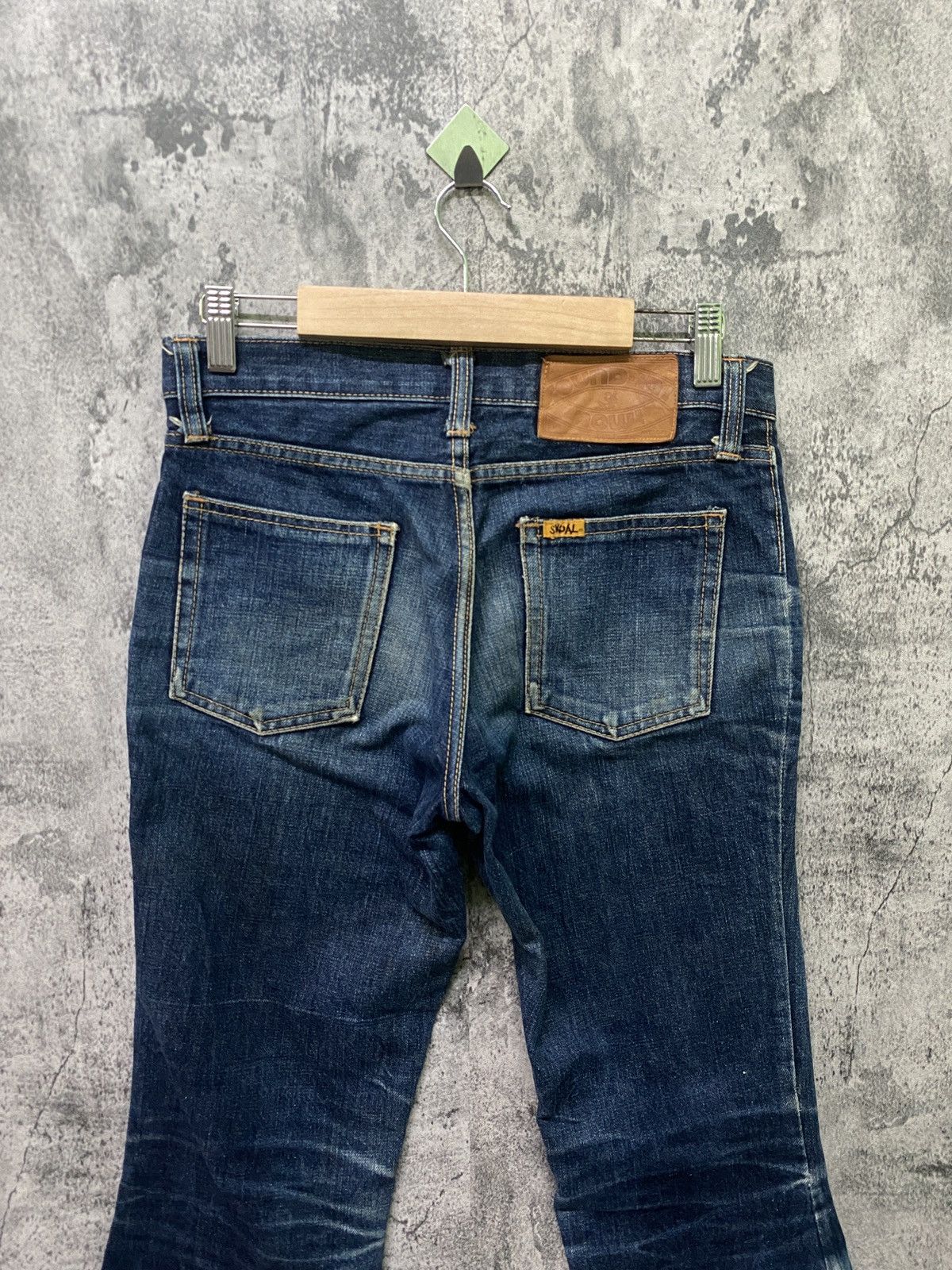 Japanese Brand Flared SKOAL Bush Pant Bootcut Bell Bottom Denim Size US 28 / EU 44 - 4 Thumbnail