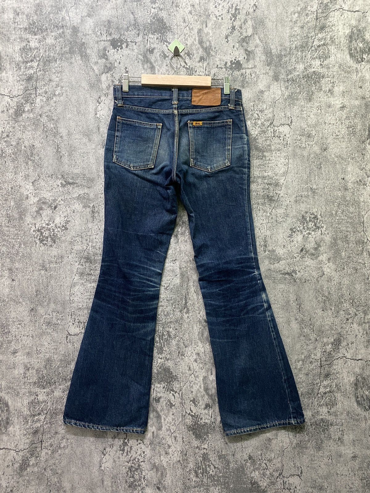Japanese Brand Flared SKOAL Bush Pant Bootcut Bell Bottom Denim Size US 28 / EU 44 - 2 Thumbnail