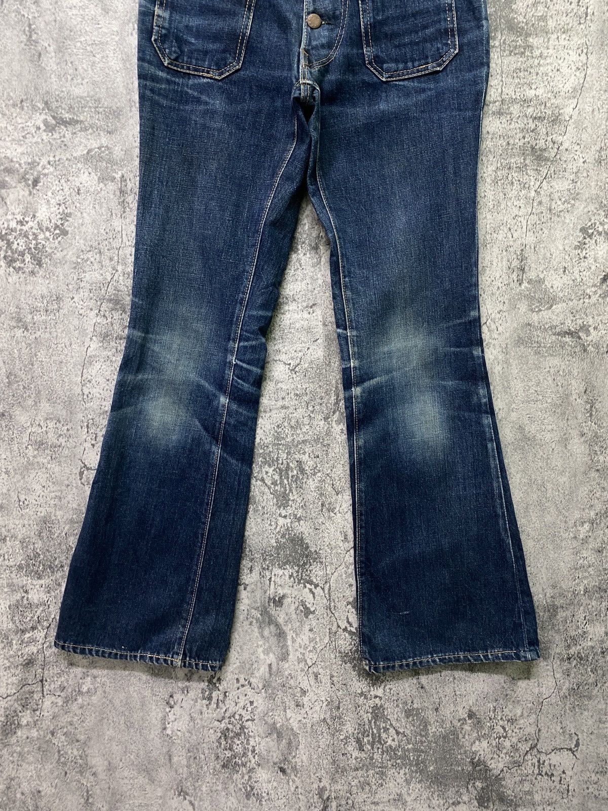 Japanese Brand Flared SKOAL Bush Pant Bootcut Bell Bottom Denim Size US 28 / EU 44 - 8 Thumbnail