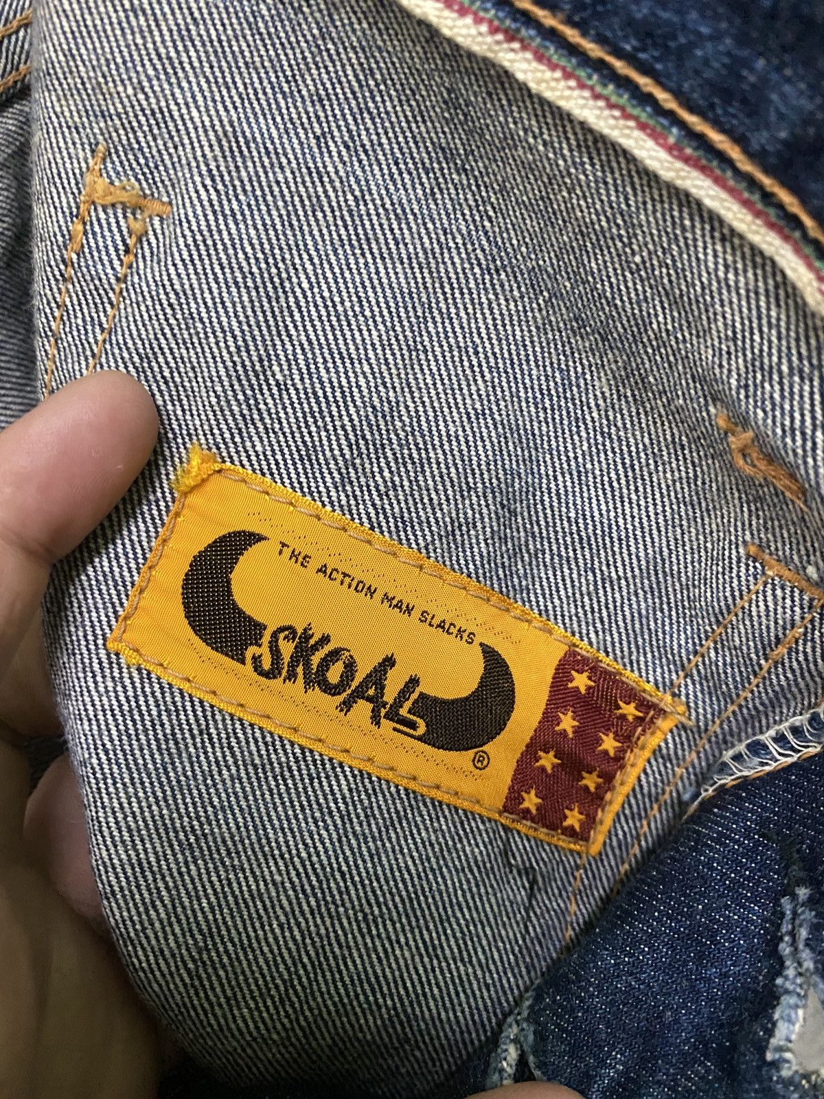 Japanese Brand Flared SKOAL Bush Pant Bootcut Bell Bottom Denim Size US 28 / EU 44 - 18 Thumbnail