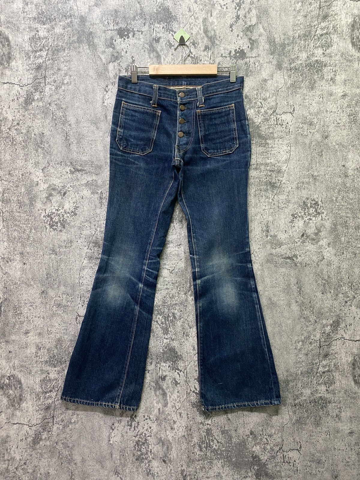 Japanese Brand Flared SKOAL Bush Pant Bootcut Bell Bottom Denim Size US 28 / EU 44 - 1 Thumbnail