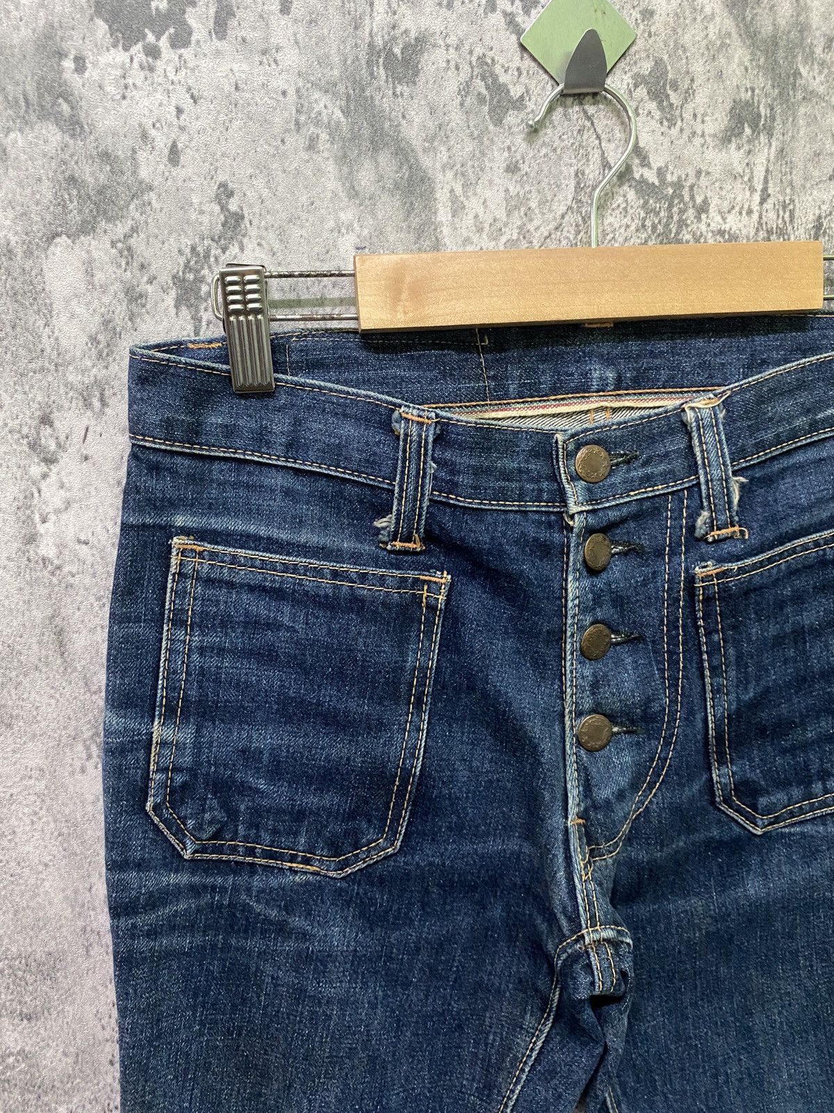 Japanese Brand Flared SKOAL Bush Pant Bootcut Bell Bottom Denim Size US 28 / EU 44 - 5 Thumbnail