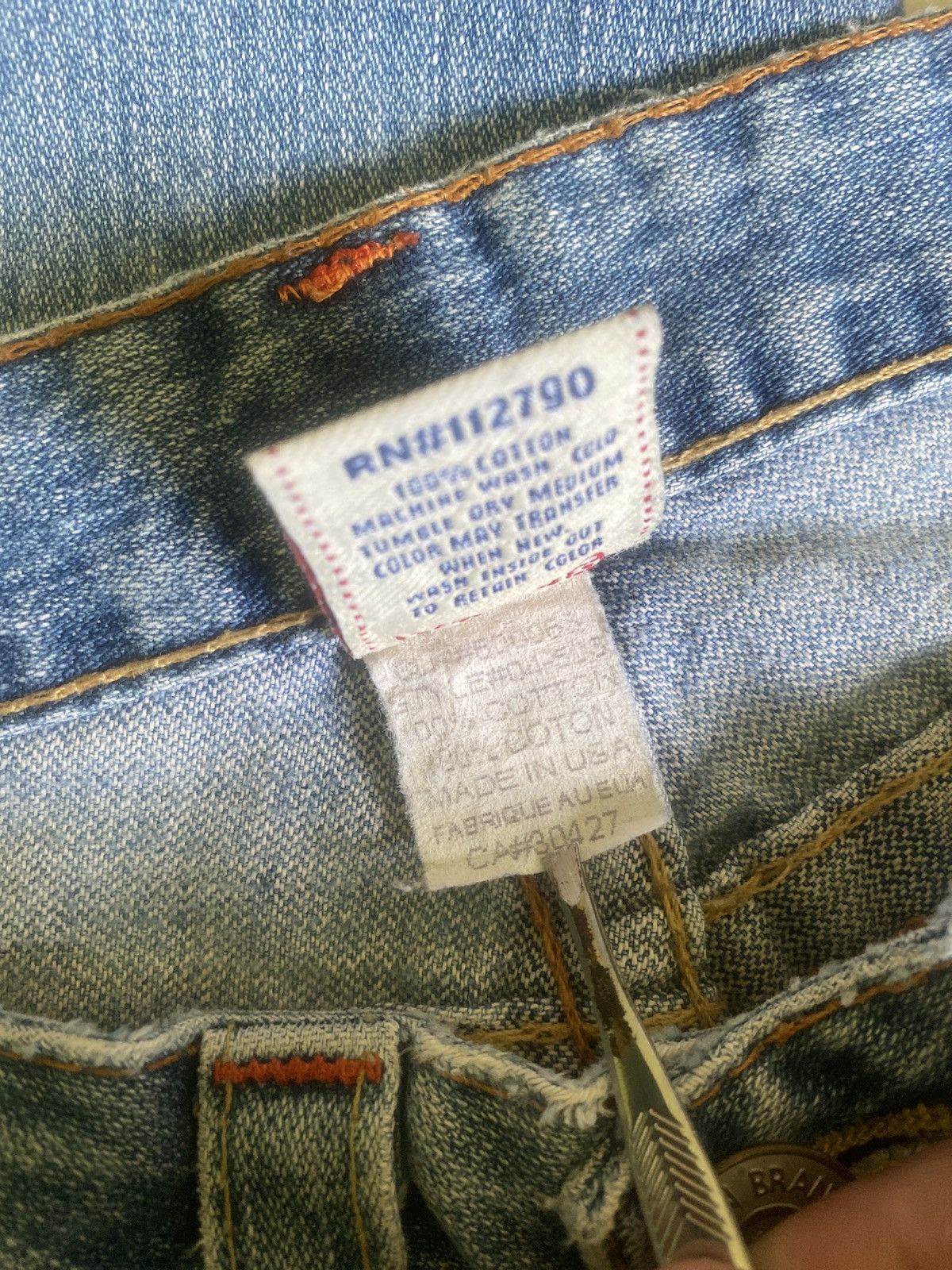 True Religion Flared TRUE RELIGION Distressed Bootcut Denim S46k Size US 29 - 18 Thumbnail