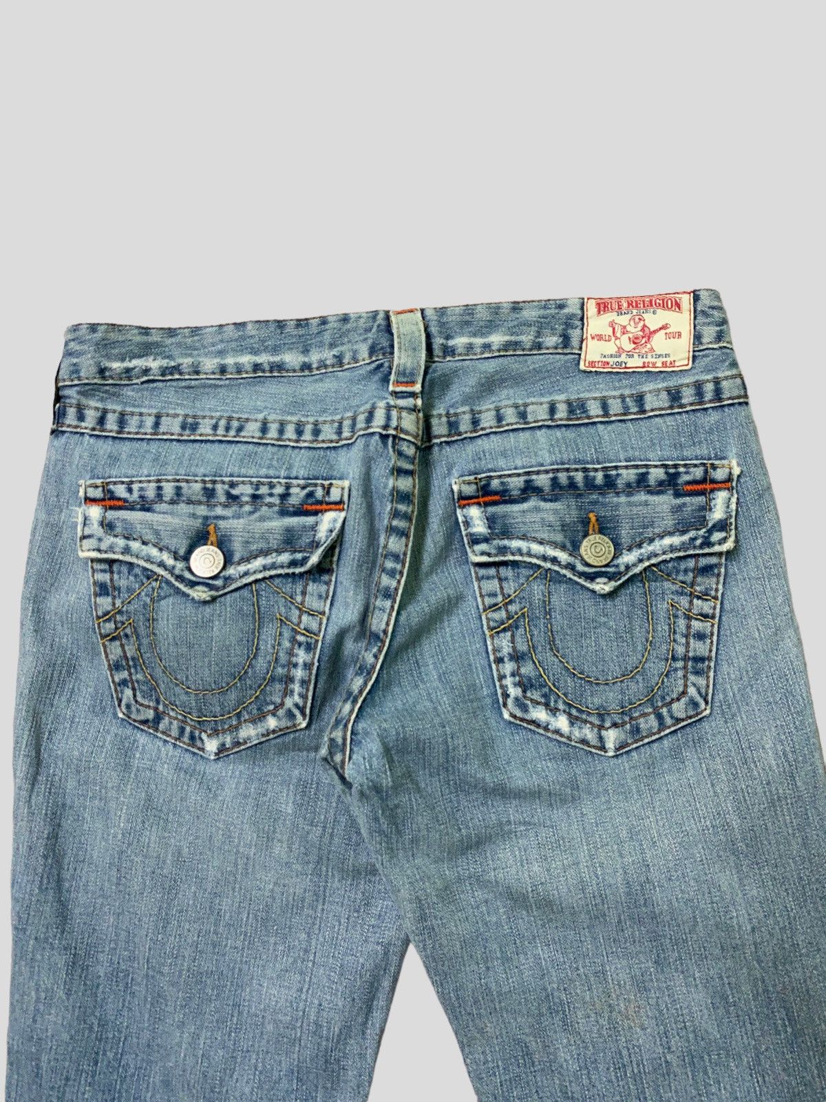 True Religion Flared TRUE RELIGION Distressed Bootcut Denim S46k Size US 29 - 11 Thumbnail