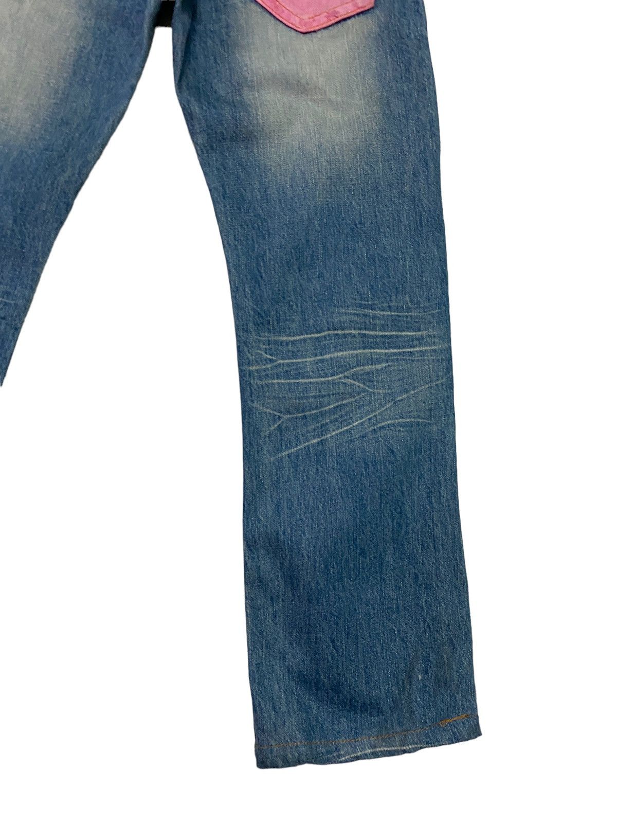 Japanese Brand × Vintage Vintage Distressed COCOLULU Pink Pocket Low Rise Denim S46k Size US 28 / EU 44 - 10 Thumbnail