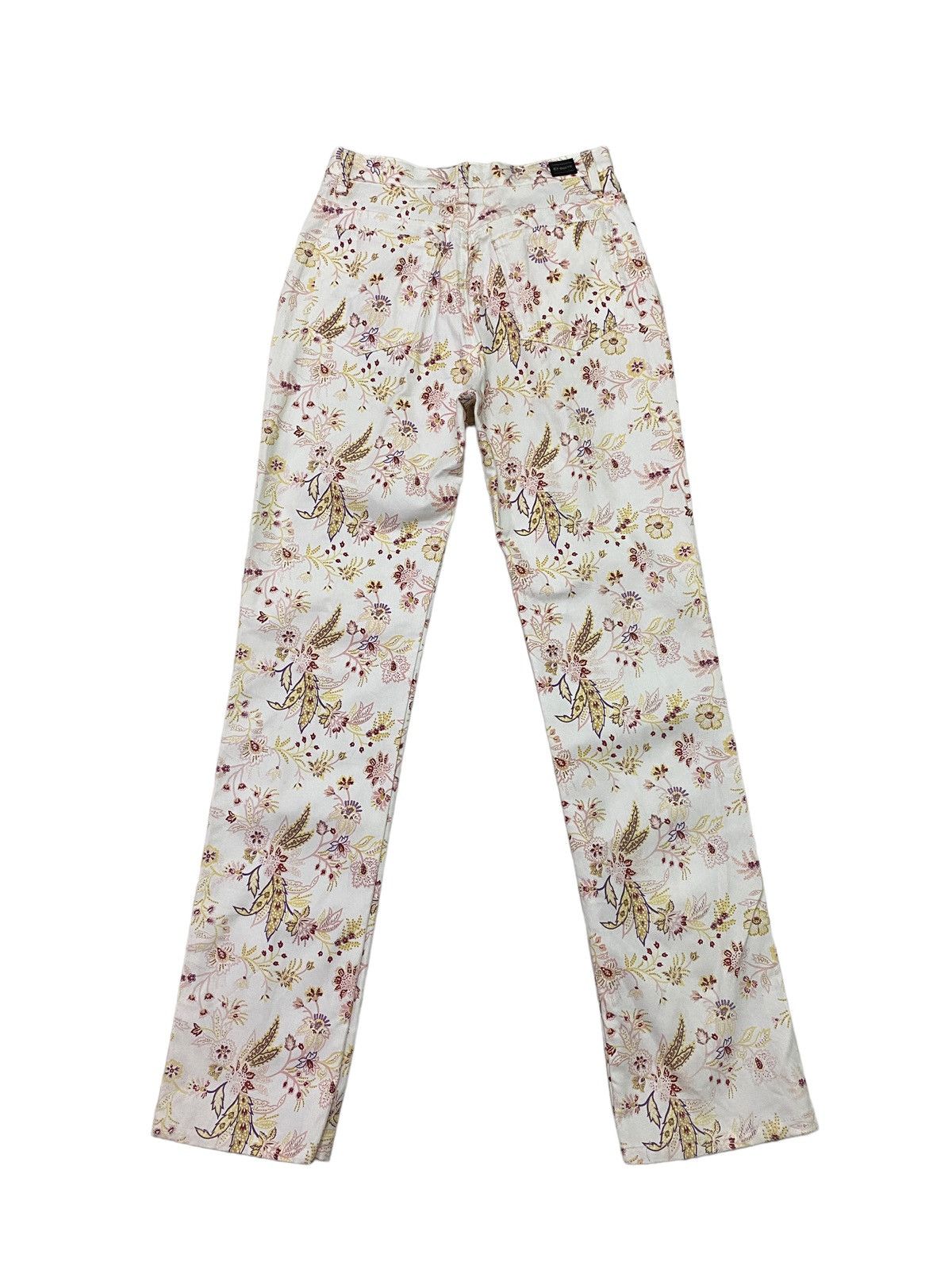 Designer × Japanese Brand × Vintage Vintage Et Boite OverPrinted Flower Design Pant S46K Size US 26 / EU 42 - 4 Thumbnail