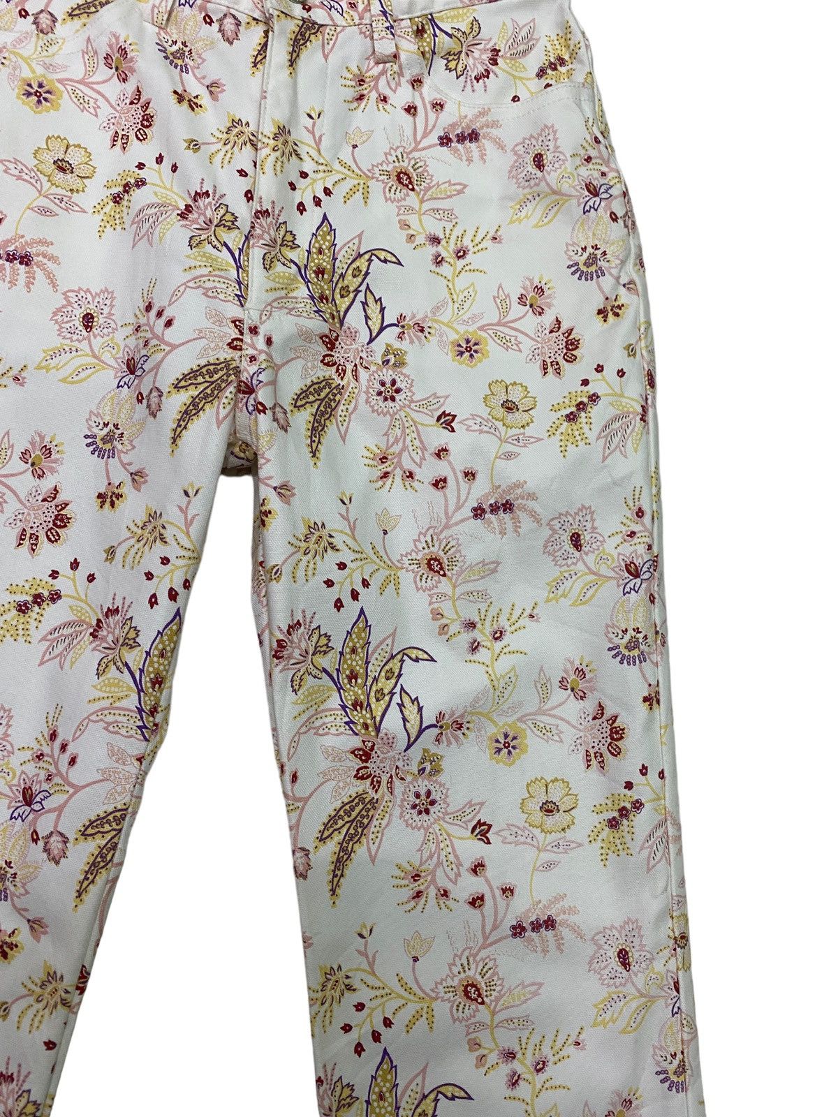 Designer × Japanese Brand × Vintage Vintage Et Boite OverPrinted Flower Design Pant S46K Size US 26 / EU 42 - 7 Thumbnail