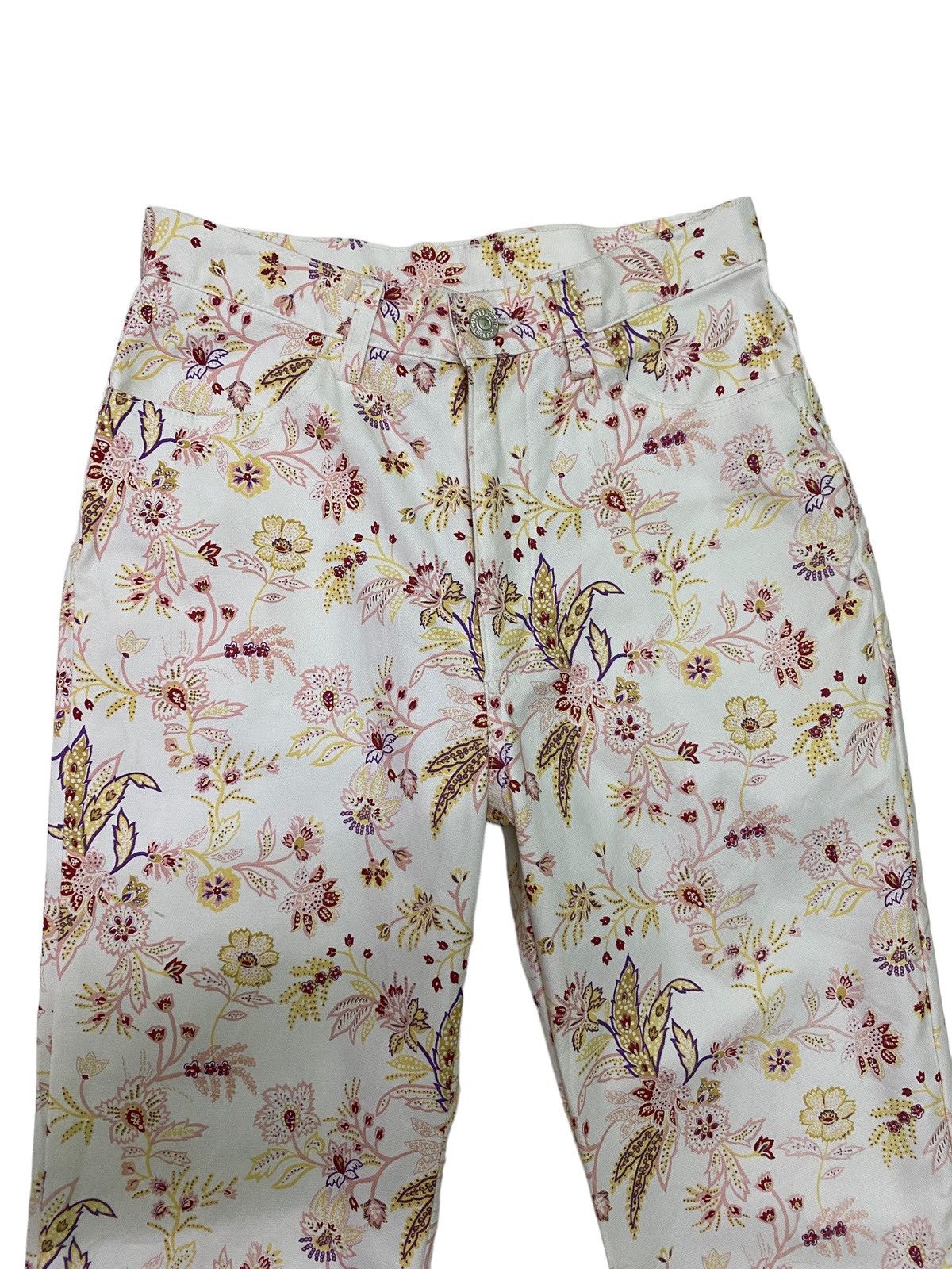 Designer × Japanese Brand × Vintage Vintage Et Boite OverPrinted Flower Design Pant S46K Size US 26 / EU 42 - 5 Thumbnail