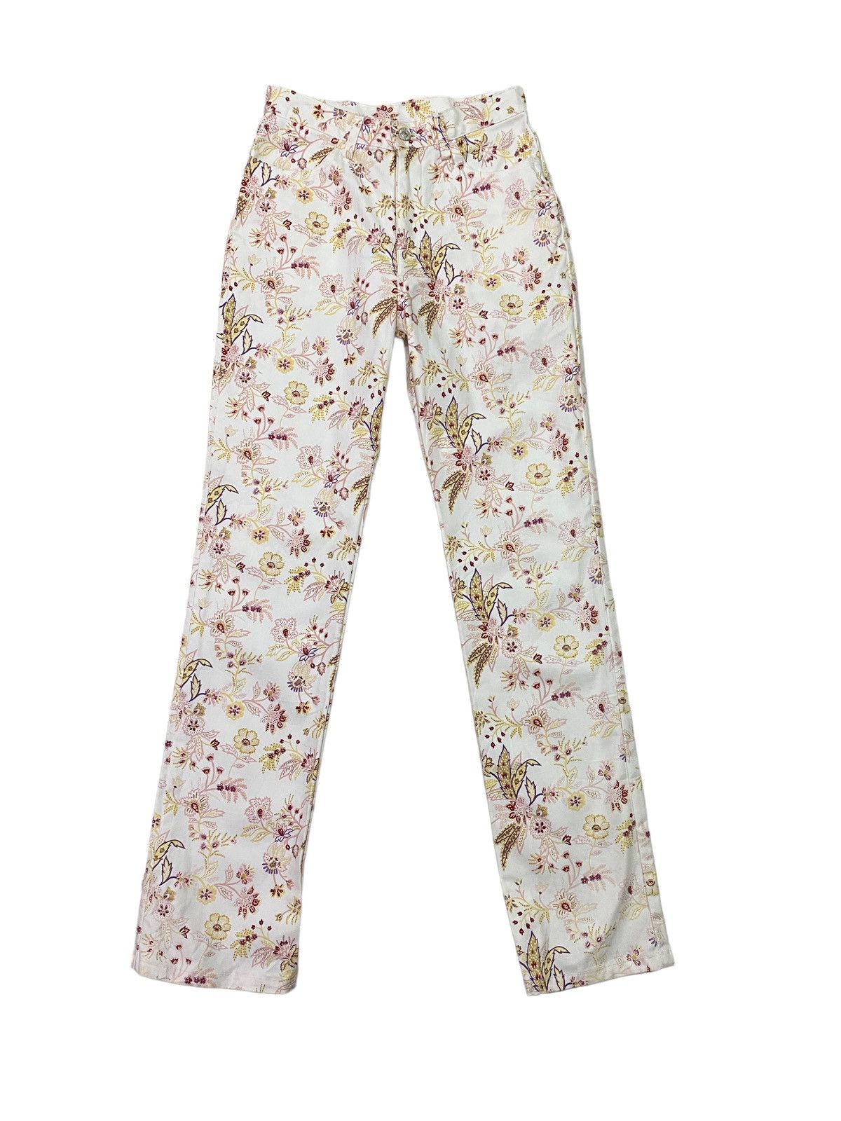 Designer × Japanese Brand × Vintage Vintage Et Boite OverPrinted Flower Design Pant S46K Size US 26 / EU 42 - 3 Thumbnail
