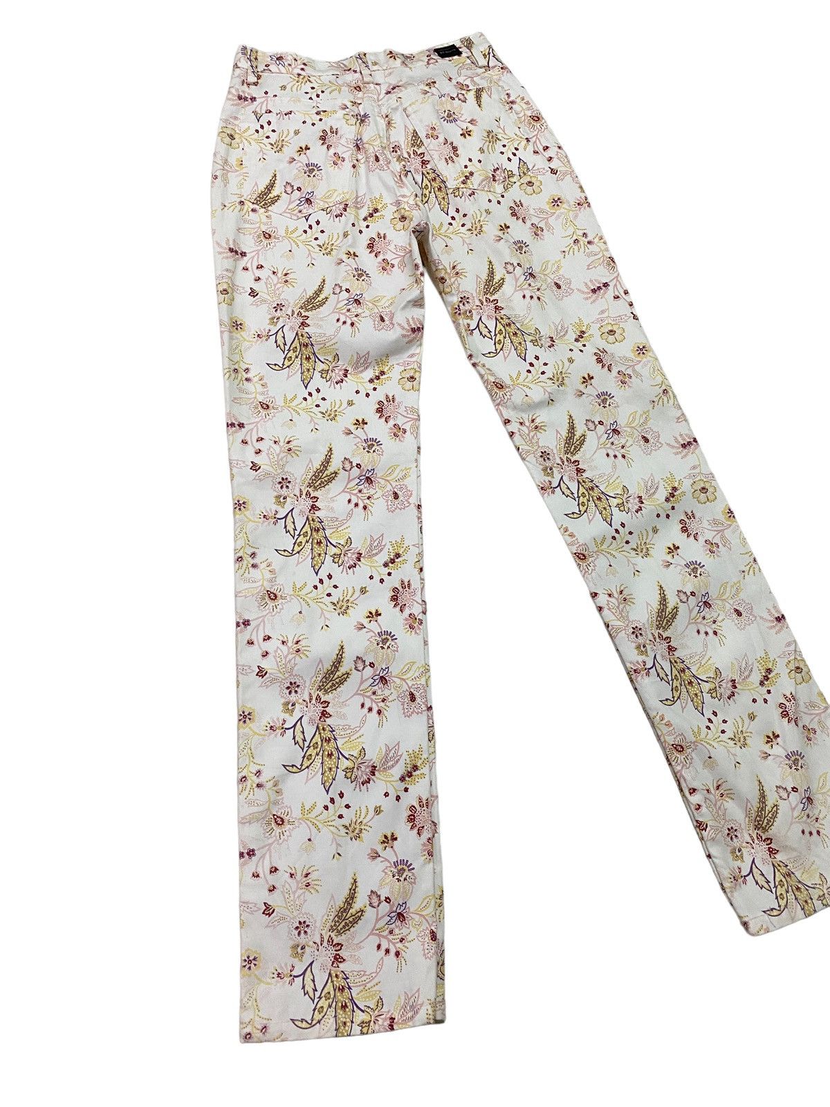 Designer × Japanese Brand × Vintage Vintage Et Boite OverPrinted Flower Design Pant S46K Size US 26 / EU 42 - 2 Thumbnail