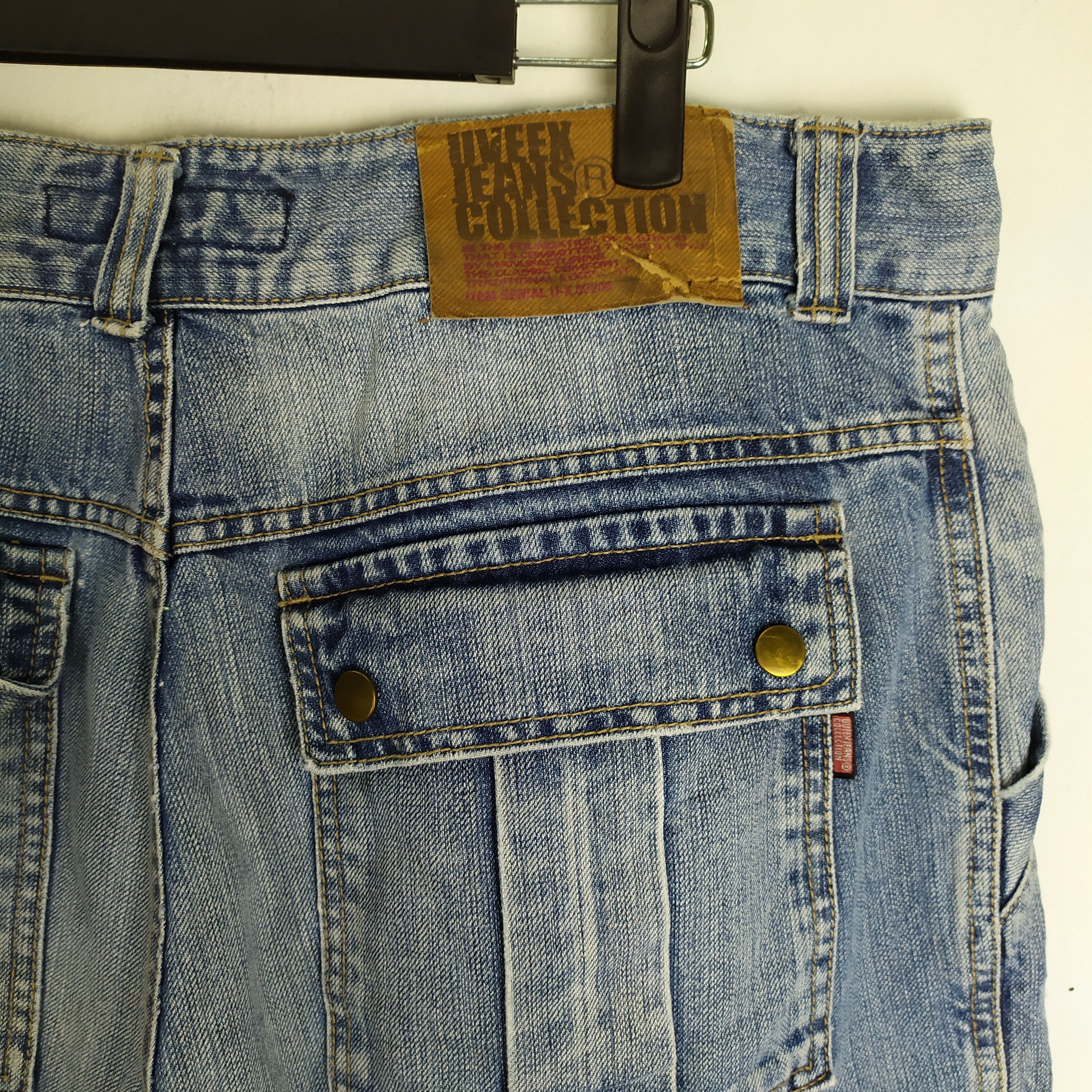 Japanese Brand × StraightFaded VINTAGE JAPANESE JEANS BAGGY CARGO PANTS Size US 34 / EU 50 - 18 Thumbnail