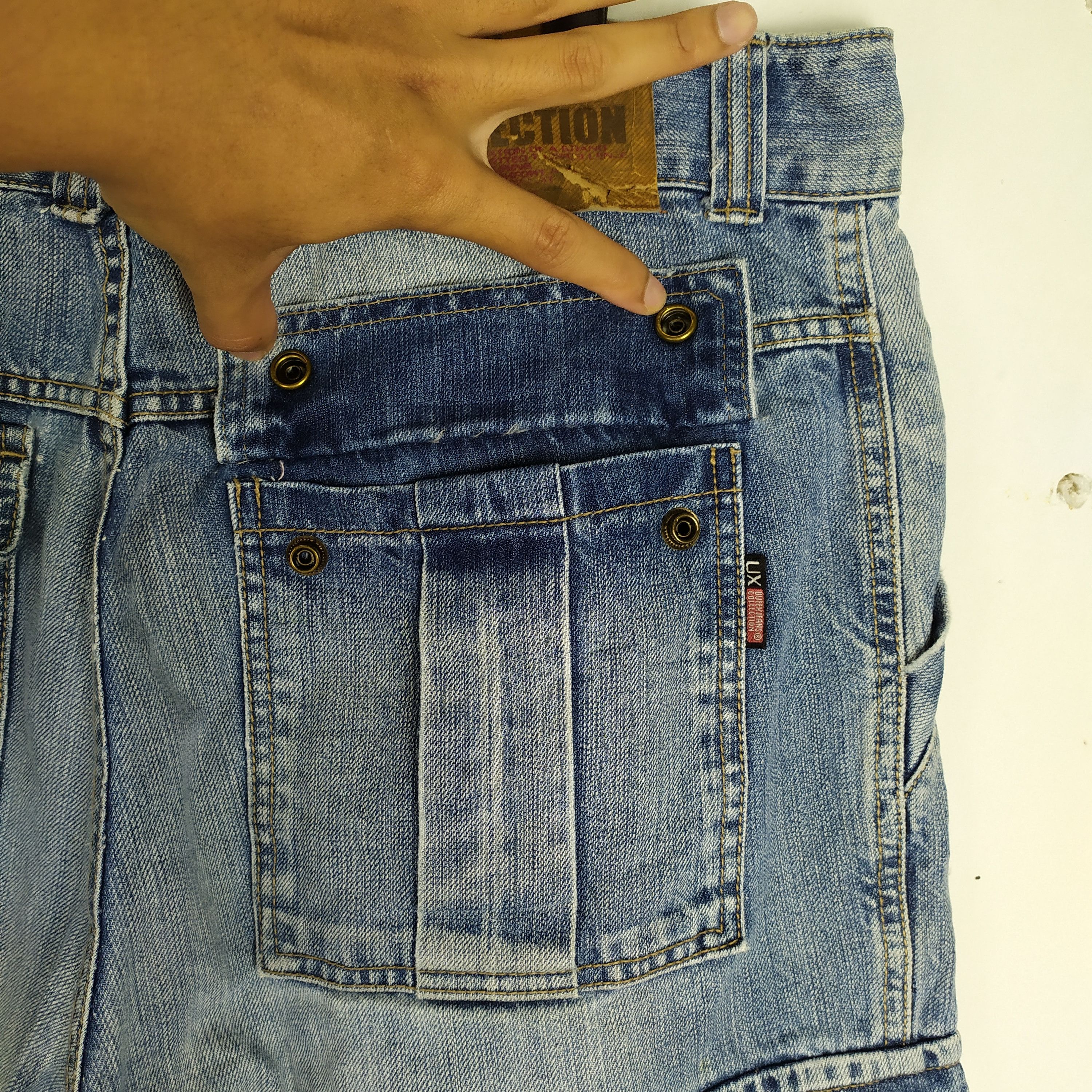 Japanese Brand × StraightFaded VINTAGE JAPANESE JEANS BAGGY CARGO PANTS Size US 34 / EU 50 - 16 Thumbnail
