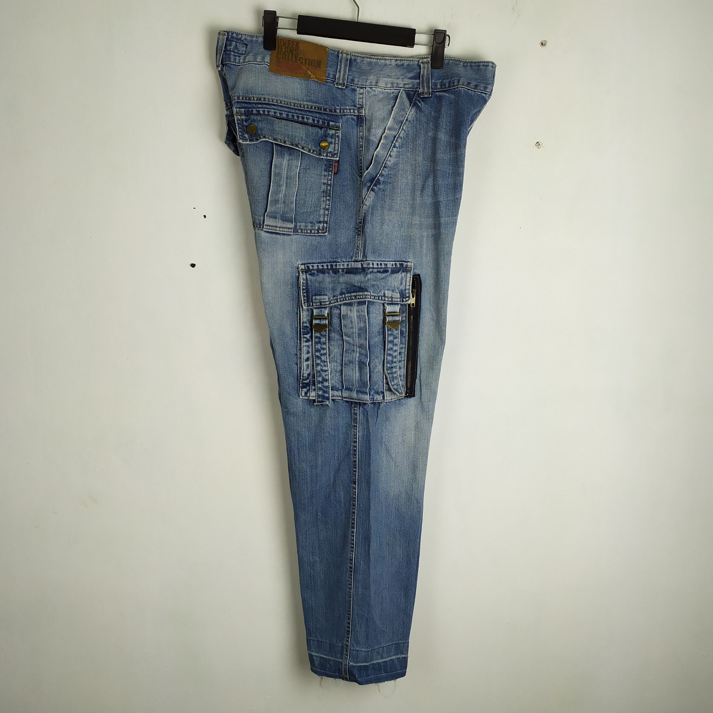 Japanese Brand × StraightFaded VINTAGE JAPANESE JEANS BAGGY CARGO PANTS Size US 34 / EU 50 - 14 Thumbnail
