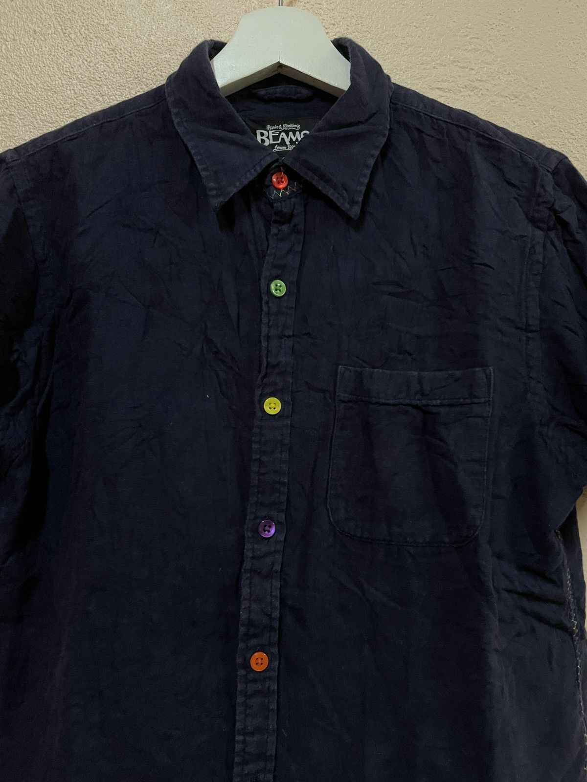 Beams Plus Beams designer japan single pocket mens S multicolor button Size US S / EU 44-46 / 1 - 5 Thumbnail
