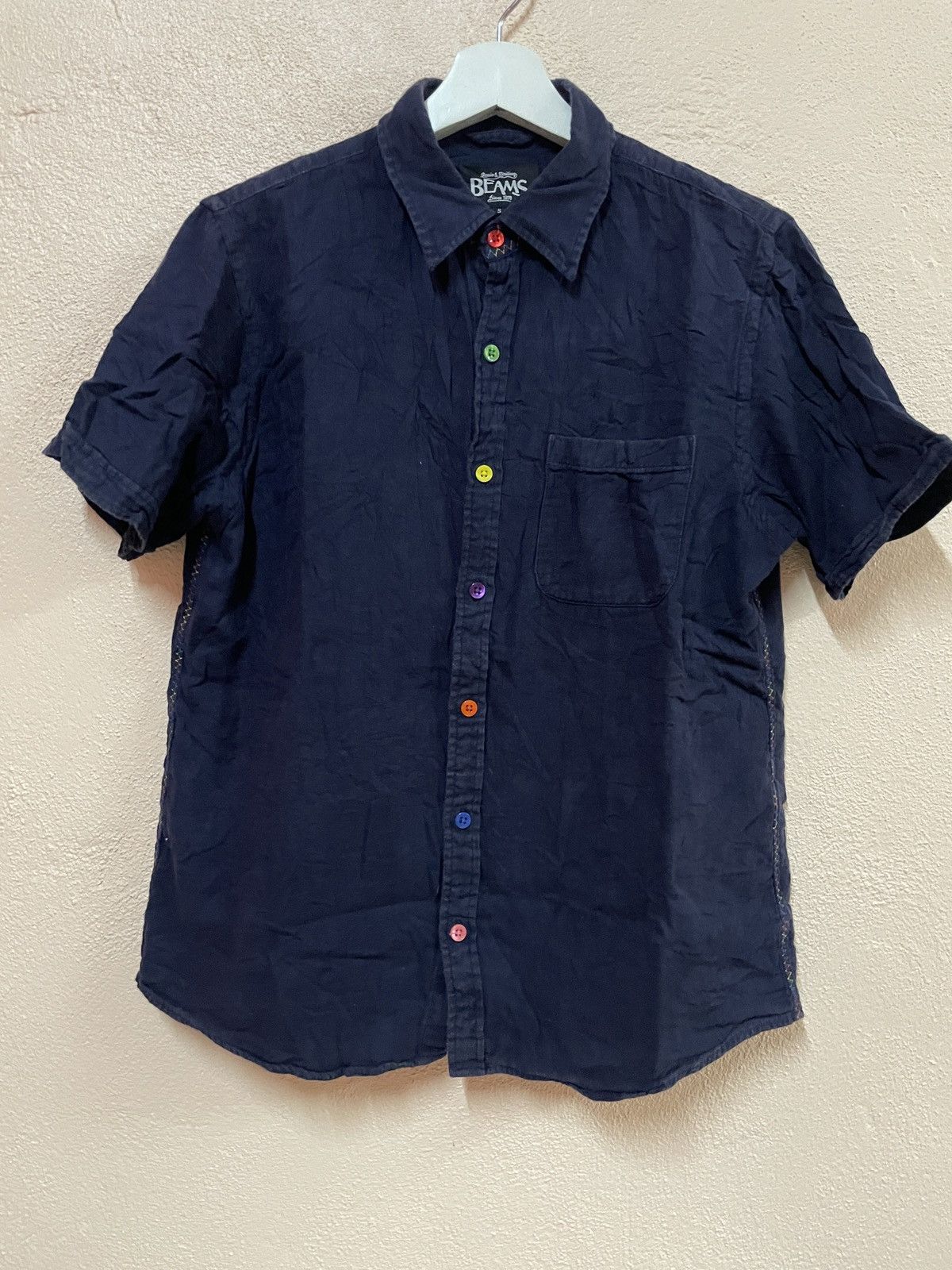 Beams Plus Beams designer japan single pocket mens S multicolor button Size US S / EU 44-46 / 1 - 3 Thumbnail