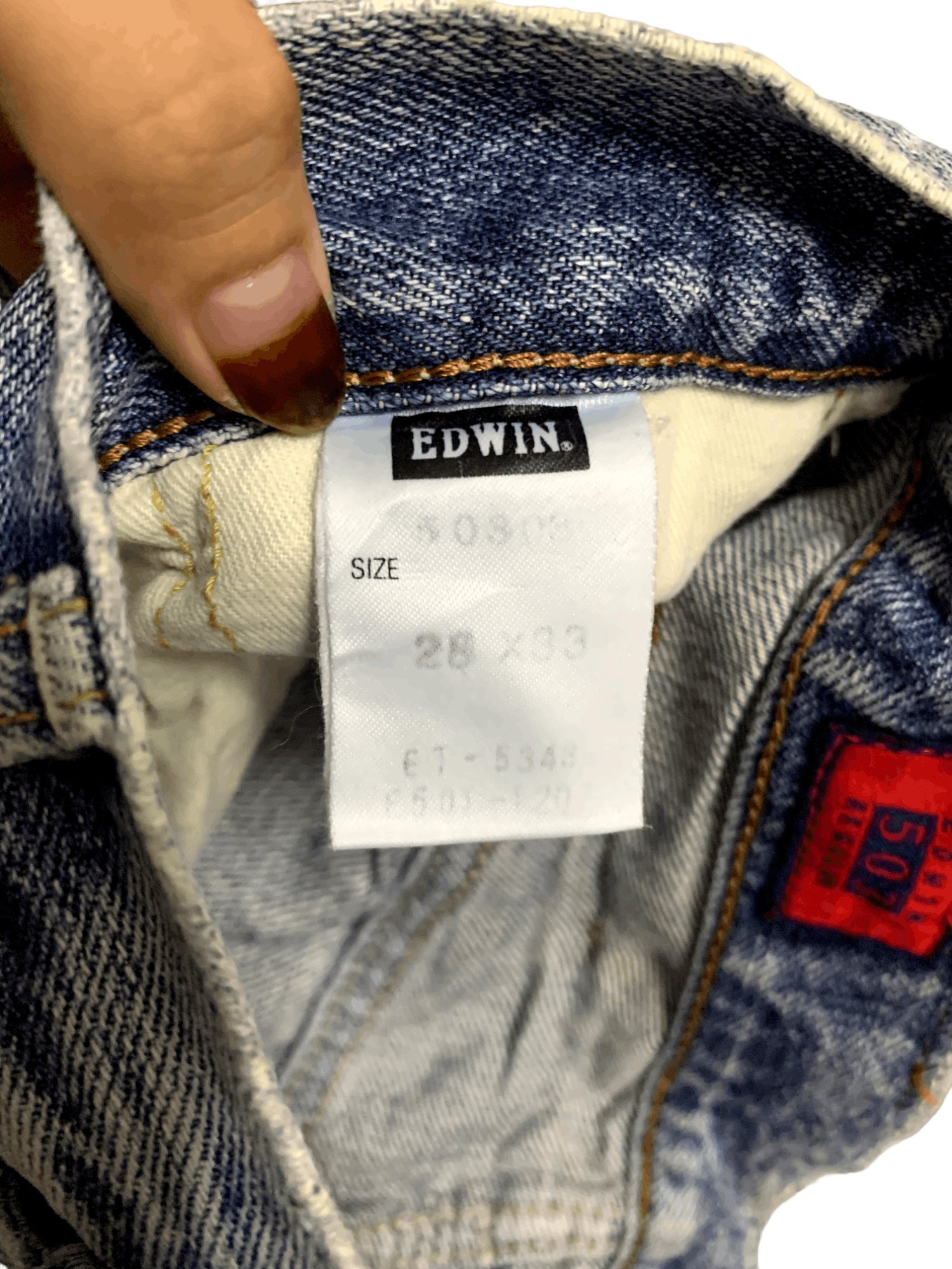 Edwin Vintage Japanese Edwin Faded Wash Style Distressed Jeans Size US 26 / EU 42 - 4 Thumbnail