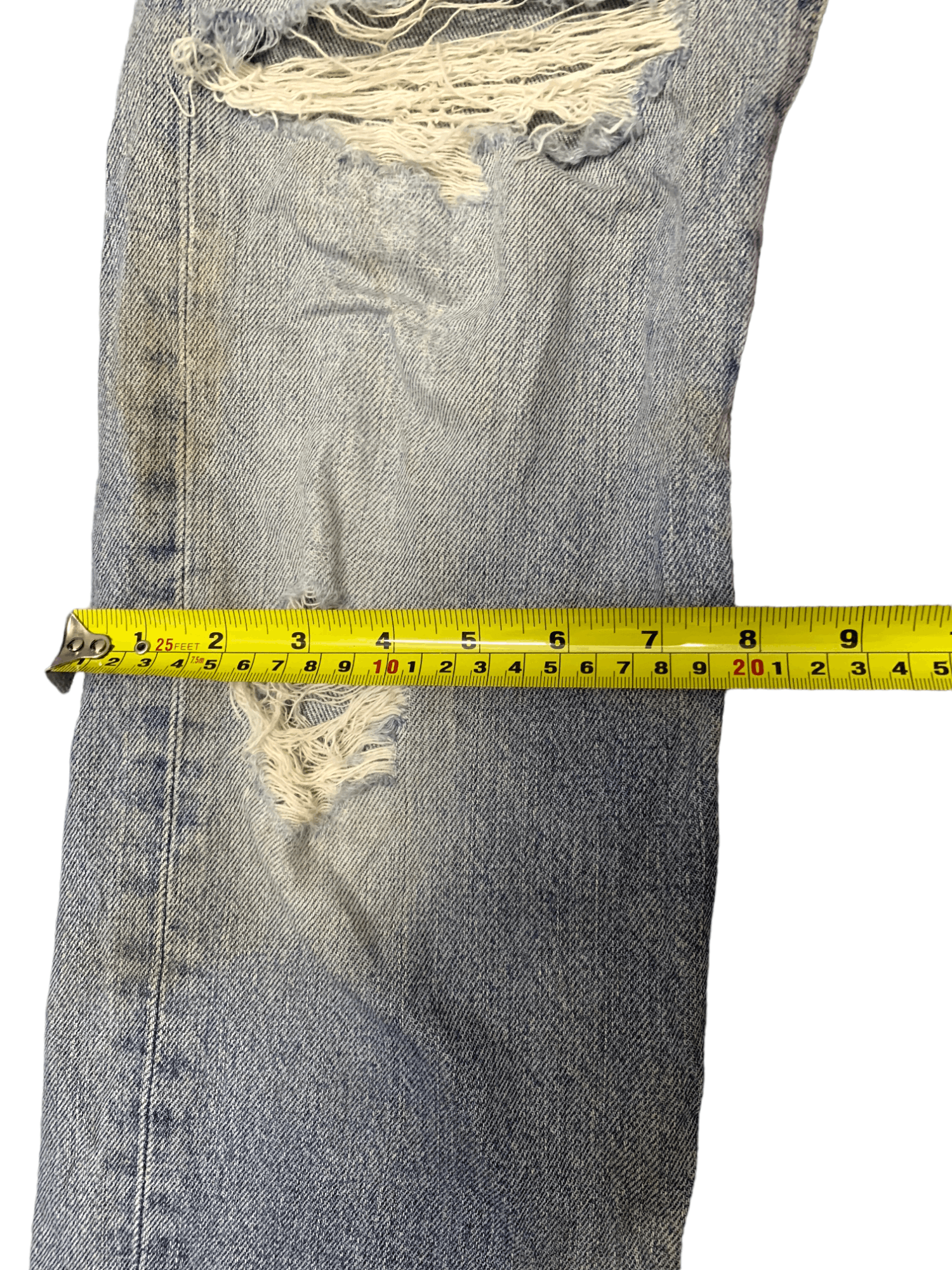 Edwin Vintage Japanese Edwin Faded Wash Style Distressed Jeans Size US 26 / EU 42 - 16 Thumbnail
