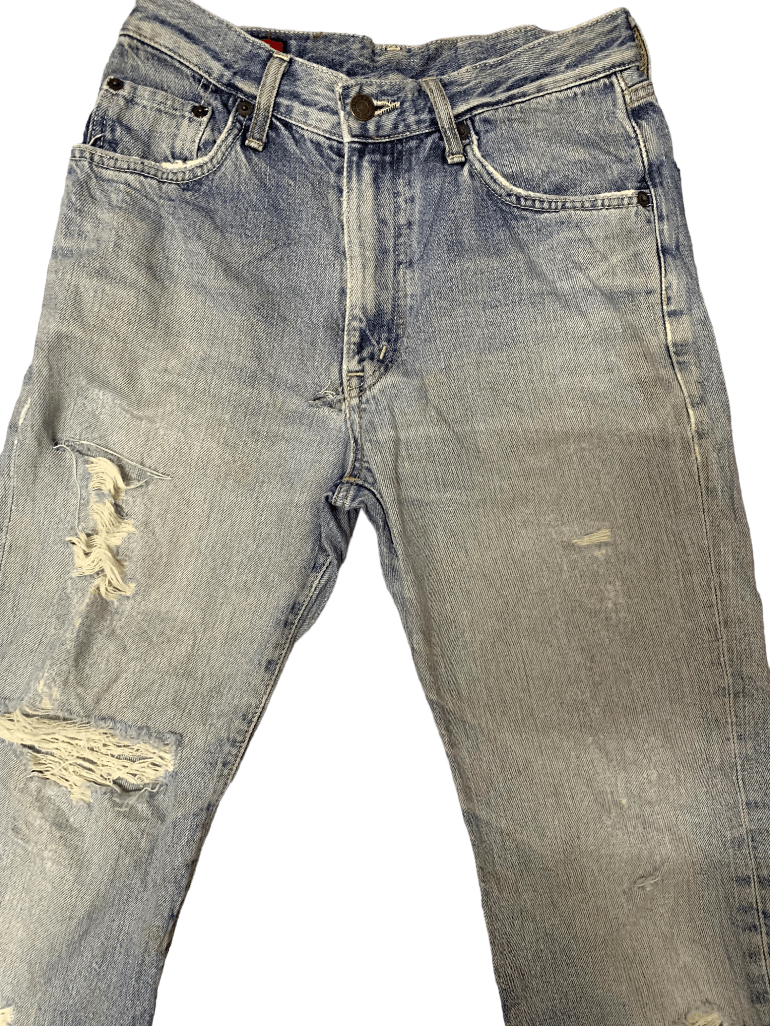 Edwin Vintage Japanese Edwin Faded Wash Style Distressed Jeans Size US 26 / EU 42 - 2 Thumbnail