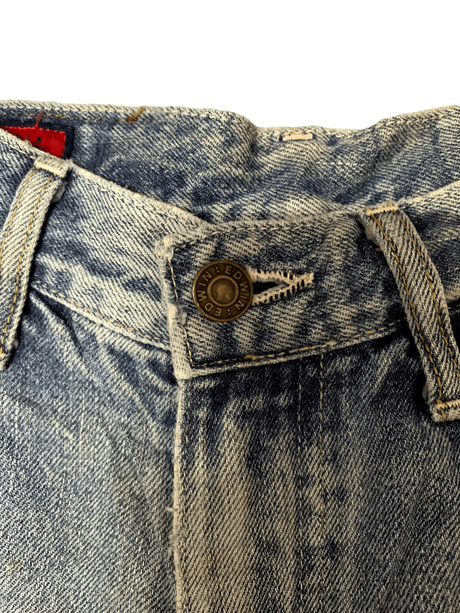 Edwin Vintage Japanese Edwin Faded Wash Style Distressed Jeans Size US 26 / EU 42 - 3 Thumbnail