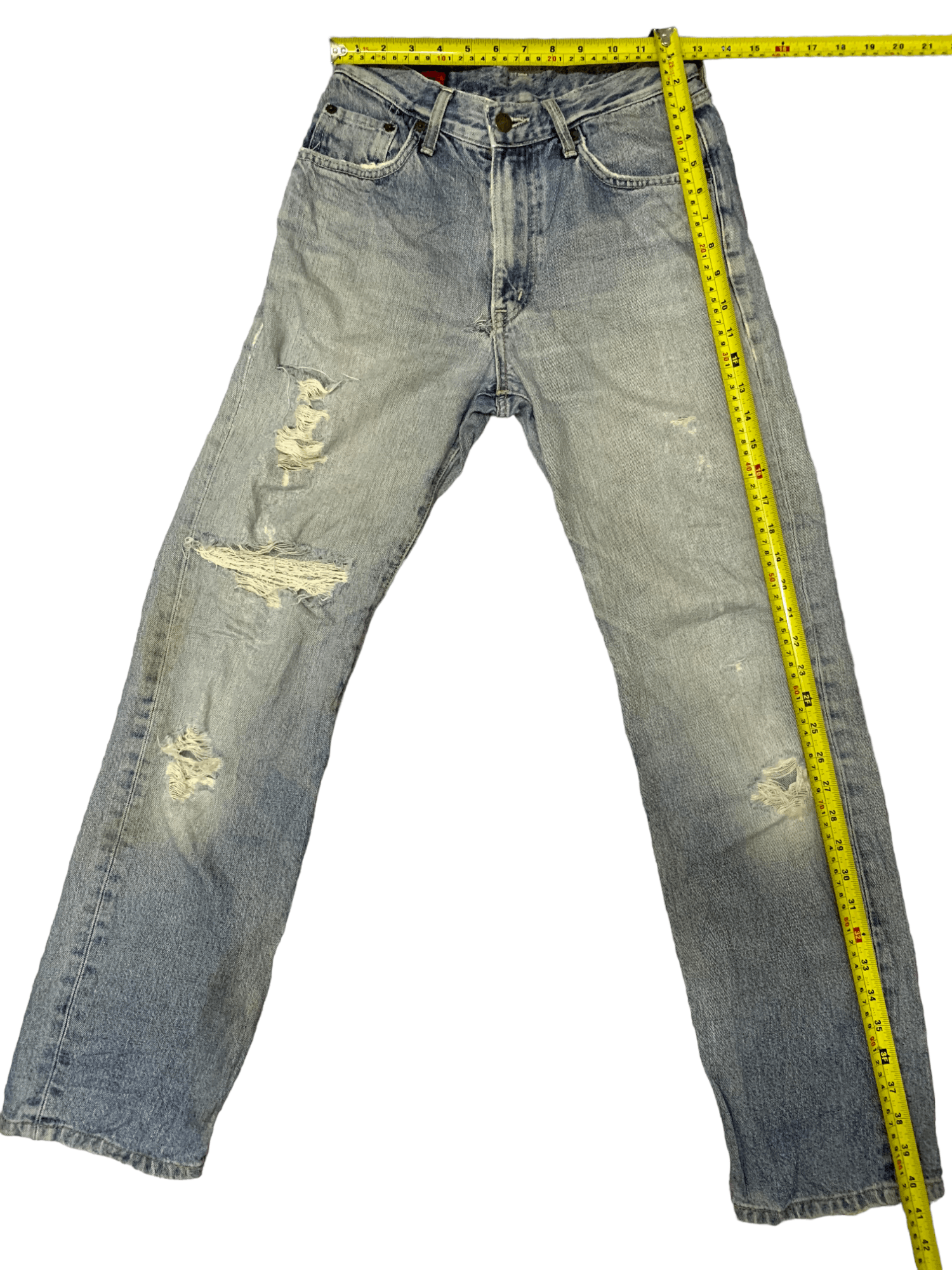 Edwin Vintage Japanese Edwin Faded Wash Style Distressed Jeans Size US 26 / EU 42 - 18 Thumbnail