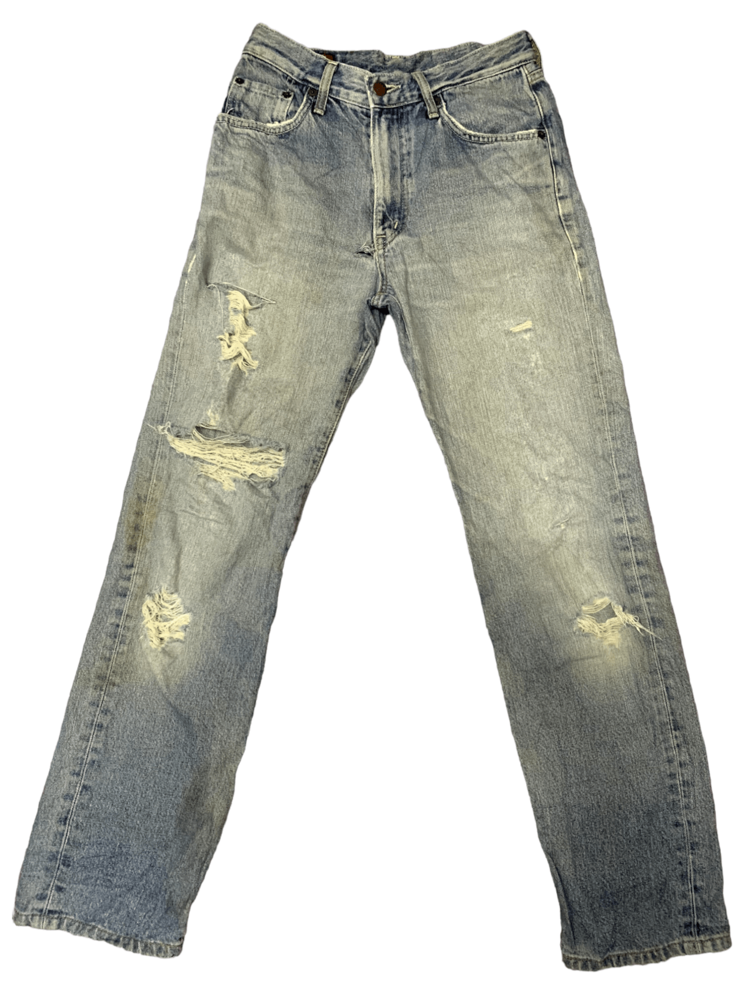 Edwin Vintage Japanese Edwin Faded Wash Style Distressed Jeans Size US 26 / EU 42 - 1 Thumbnail