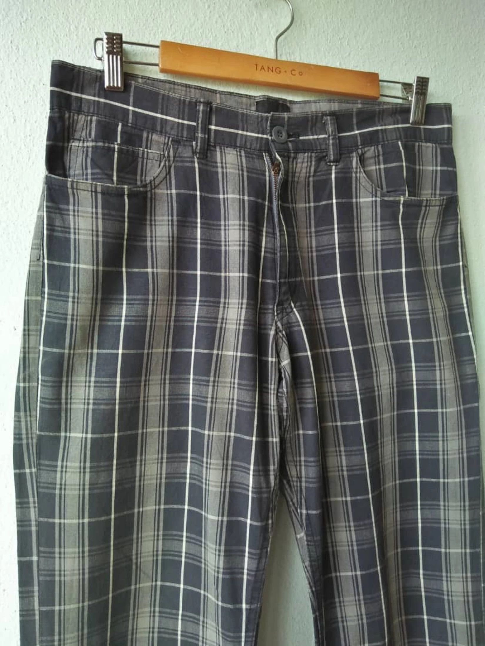 SHIPS Japanese Brand SHIPS Tartan Plaid Nova Check Trouser Pants Size US 33 - 3 Thumbnail
