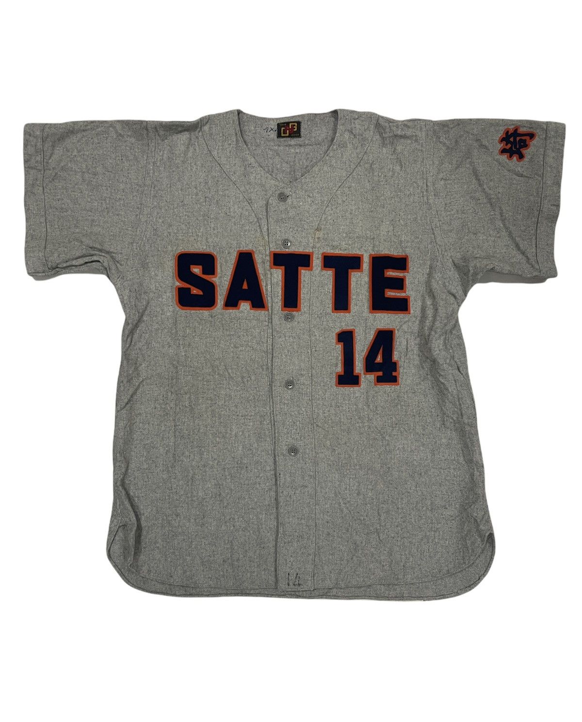 Japanese Brand VINTAGE JAPANESE BASEBALL GUSSET JERSEY EMBROIDERY NO14 JPN Size US L / EU 52-54 / 3 - 1 Thumbnail