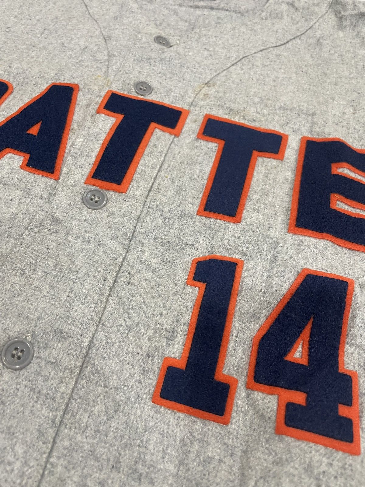 Japanese Brand VINTAGE JAPANESE BASEBALL GUSSET JERSEY EMBROIDERY NO14 JPN Size US L / EU 52-54 / 3 - 4 Thumbnail