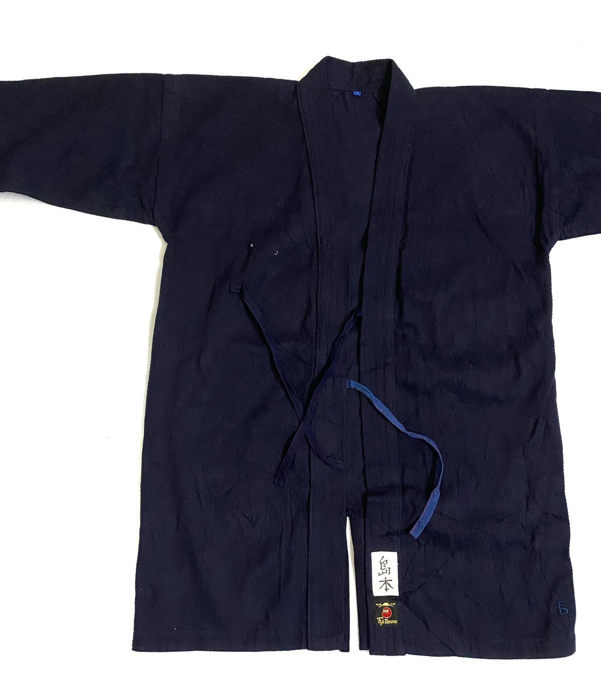 Indigo × Japanese Brand Kimono Jacket Dark Blue Size US L / EU 52-54 / 3 - 2 Thumbnail