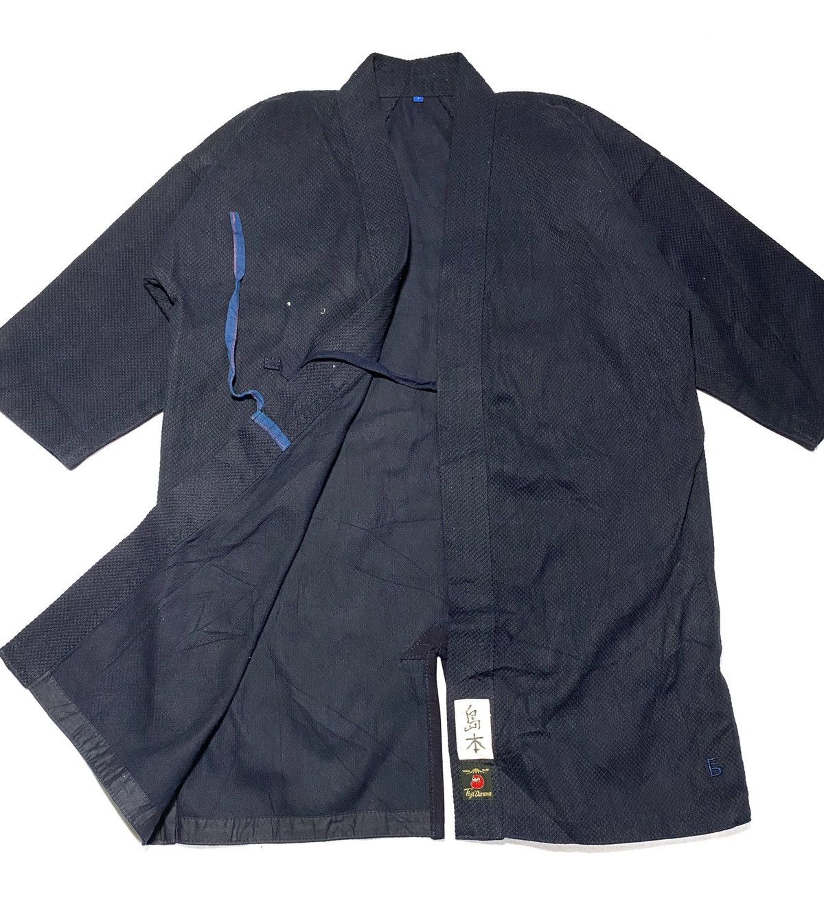 Indigo × Japanese Brand Kimono Jacket Dark Blue Size US L / EU 52-54 / 3 - 5 Thumbnail