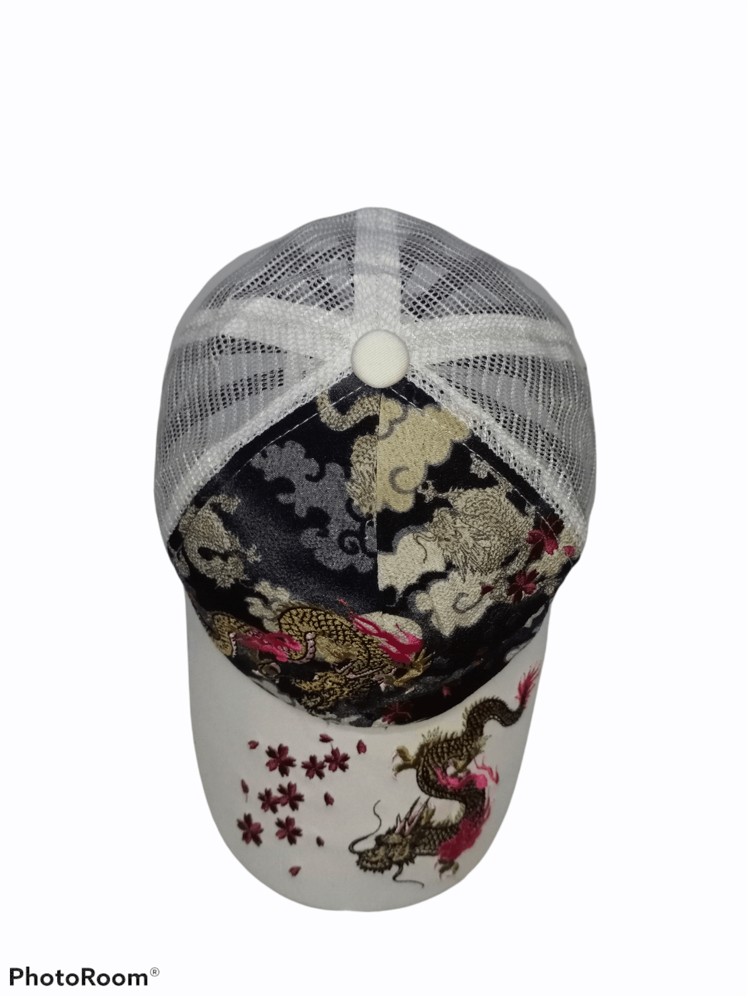 Japanese Brand Japanese Sukajan Dragon Embroidered Art Trucker Cap Size ONE SIZE - 4 Thumbnail