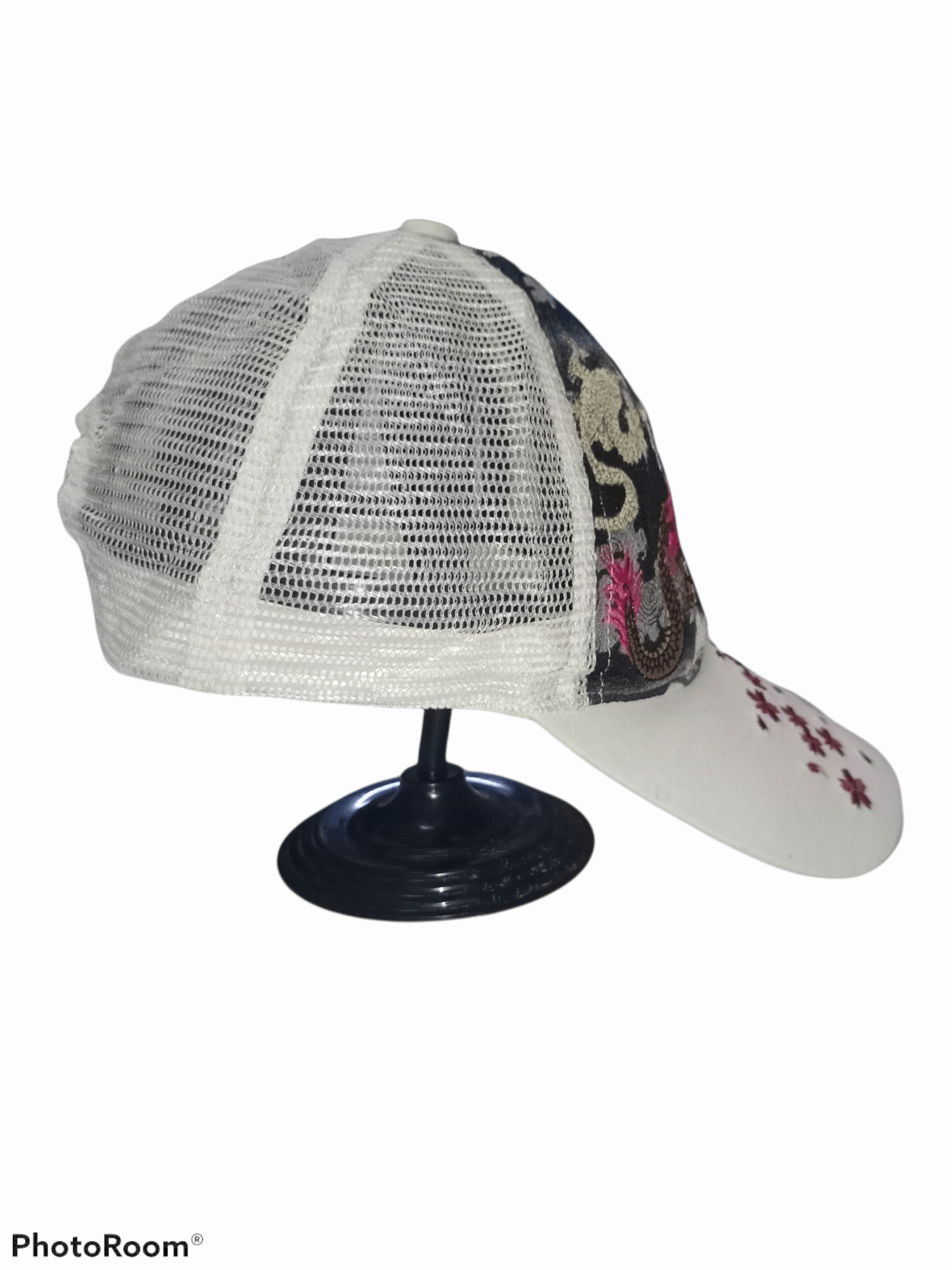 Japanese Brand Japanese Sukajan Dragon Embroidered Art Trucker Cap Size ONE SIZE - 5 Thumbnail