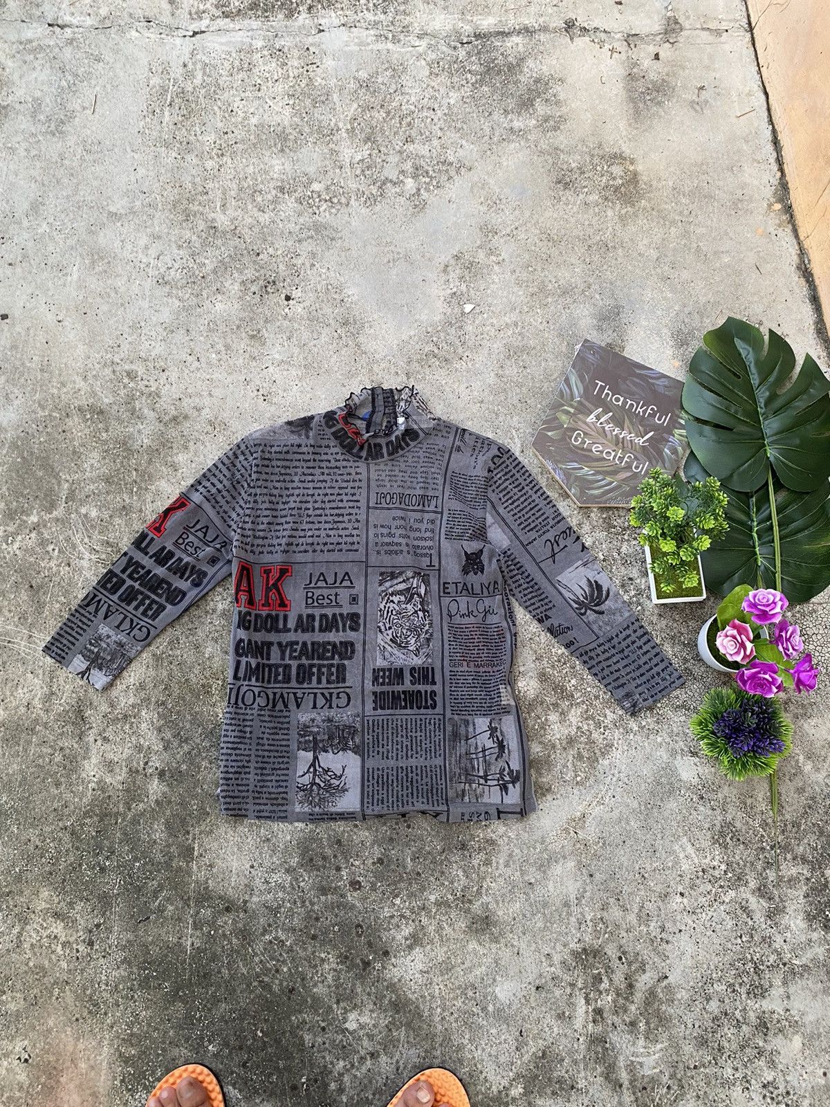 Japanese Brand × Vintage Vintage Full Printed Spell Out Naked Mash Tee Size S / US 4 / IT 40 - 5 Thumbnail