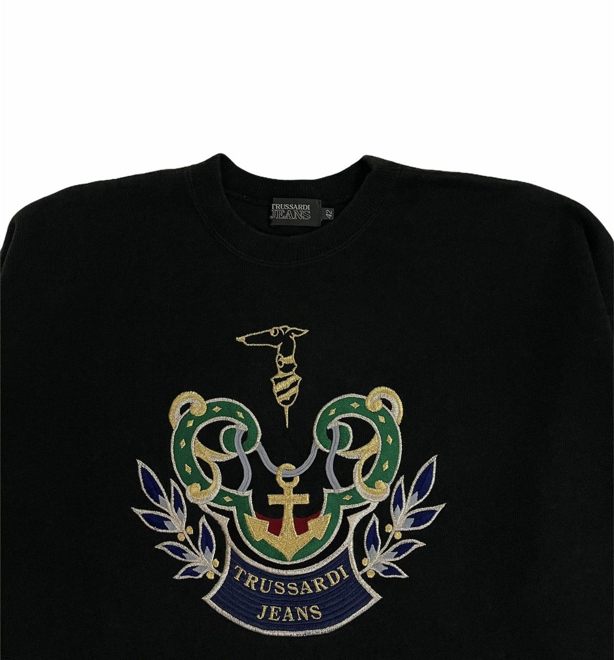 Designer × Trussardi vintage Trussardi Sweatshirt Big Logo italian designer Size US M / EU 48-50 / 2 - 3 Thumbnail