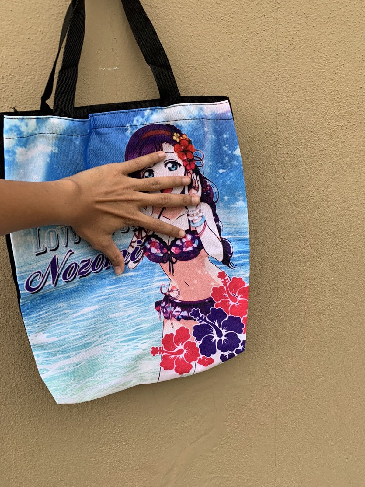 Anime Japanese Anime Cartoon Nozomi Bikini Waifu Totebag Size ONE SIZE - 3 Thumbnail