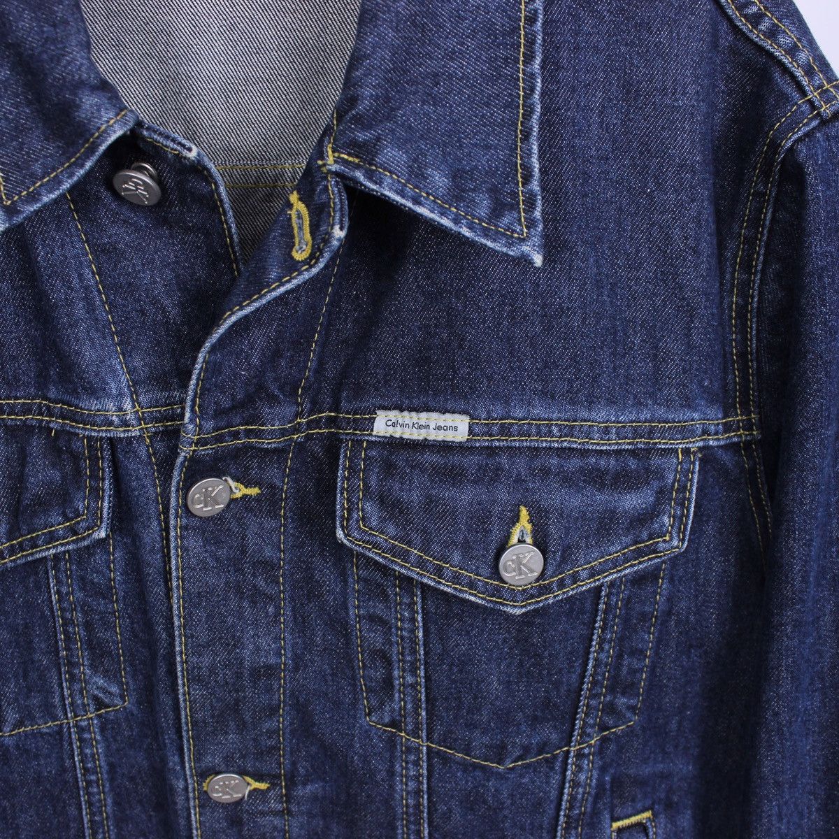 Calvin Klein Vintage Calvin Klein Denim Jacket Size US L / EU 52-54 / 3 - 3 Thumbnail
