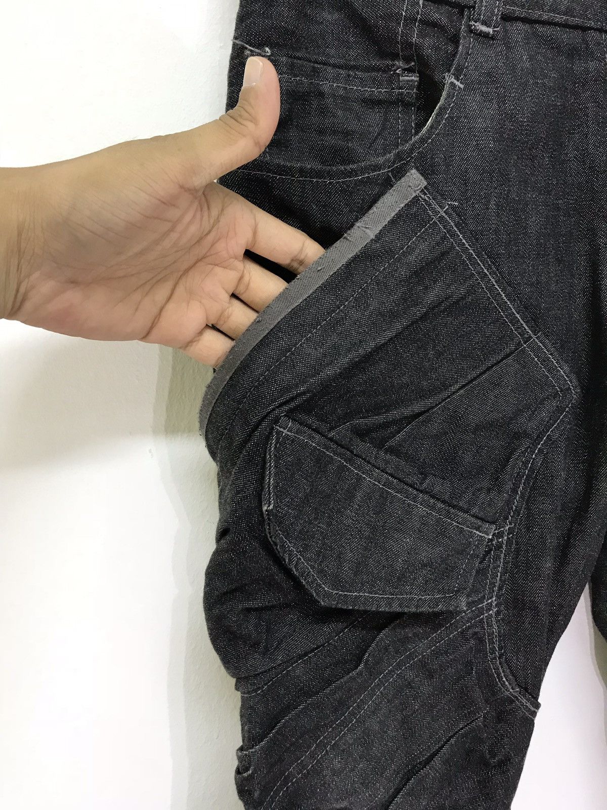 Japanese Brand Cyrhyme Denim Slim Jeans Pleated Front Pockets Size US 29 - 4 Thumbnail