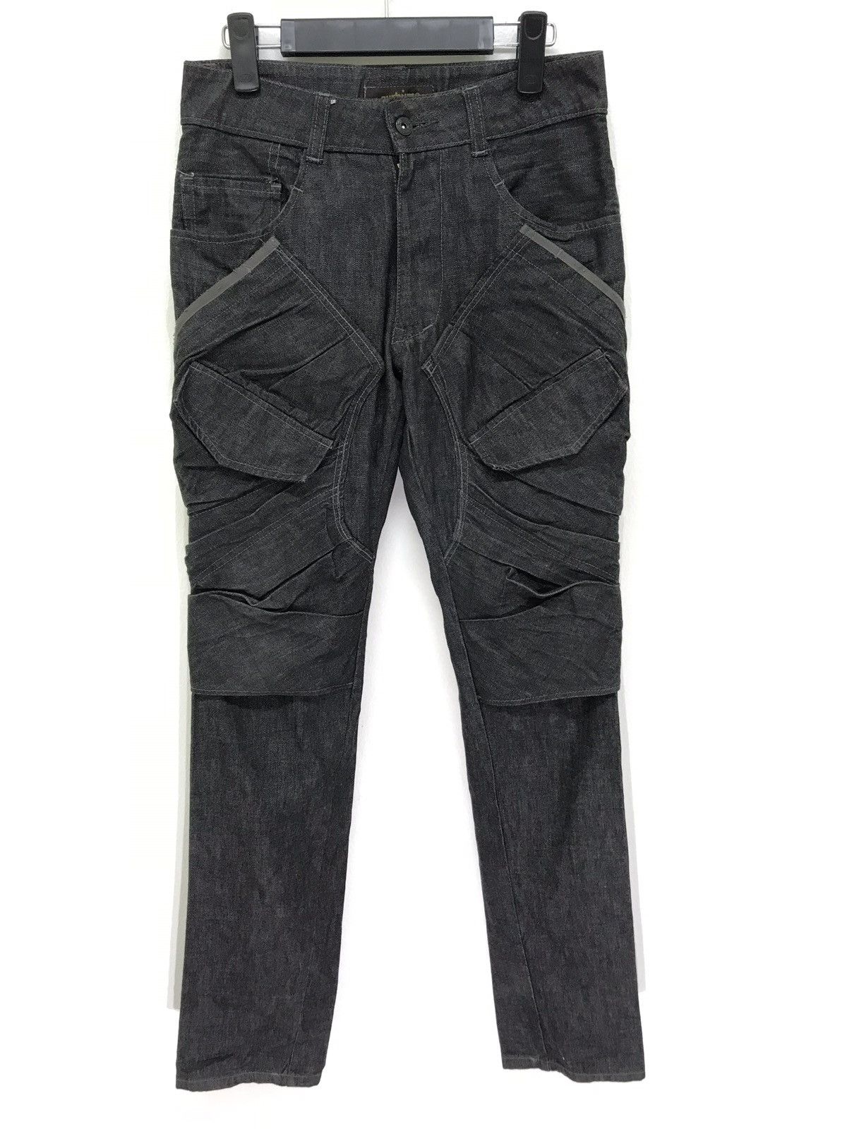 Japanese Brand Cyrhyme Denim Slim Jeans Pleated Front Pockets Size US 29 - 2 Thumbnail