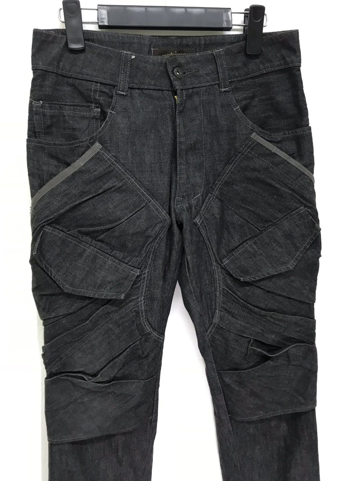 Japanese Brand Cyrhyme Denim Slim Jeans Pleated Front Pockets Size US 29 - 1 Thumbnail